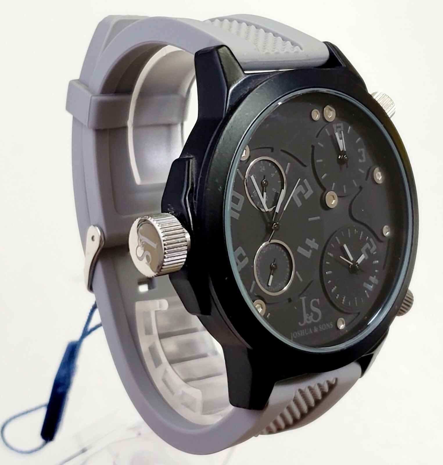 UNIQUE Men’s TRAVELER Watch JOSHUA & SONS JS-40-GY.