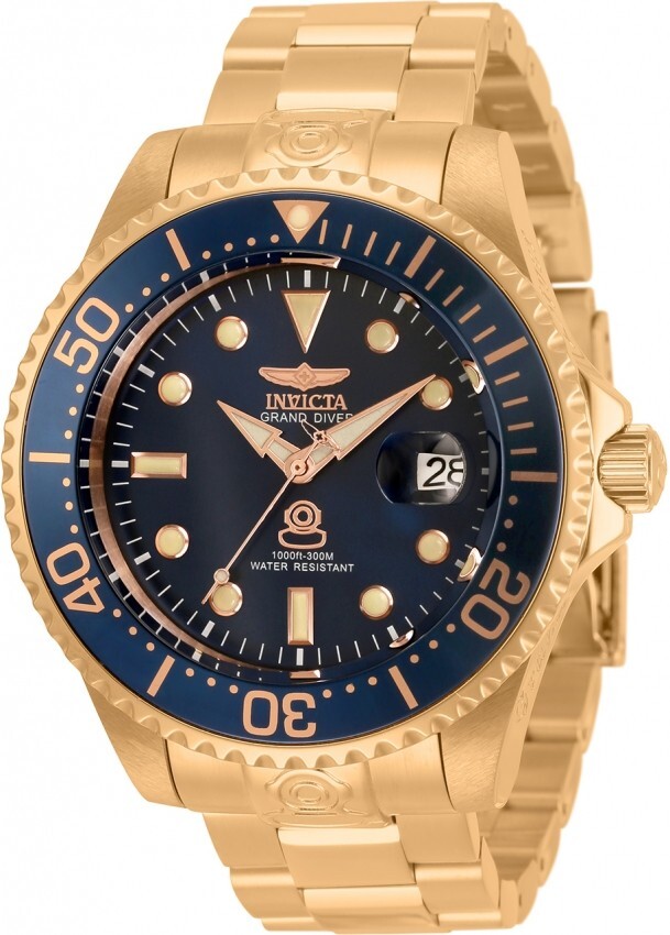 INVICTA GRAND DIVER 33316 ROSE GOLD JAPANESE AUTOMATIC WITH 47MM CASE DIAMETER