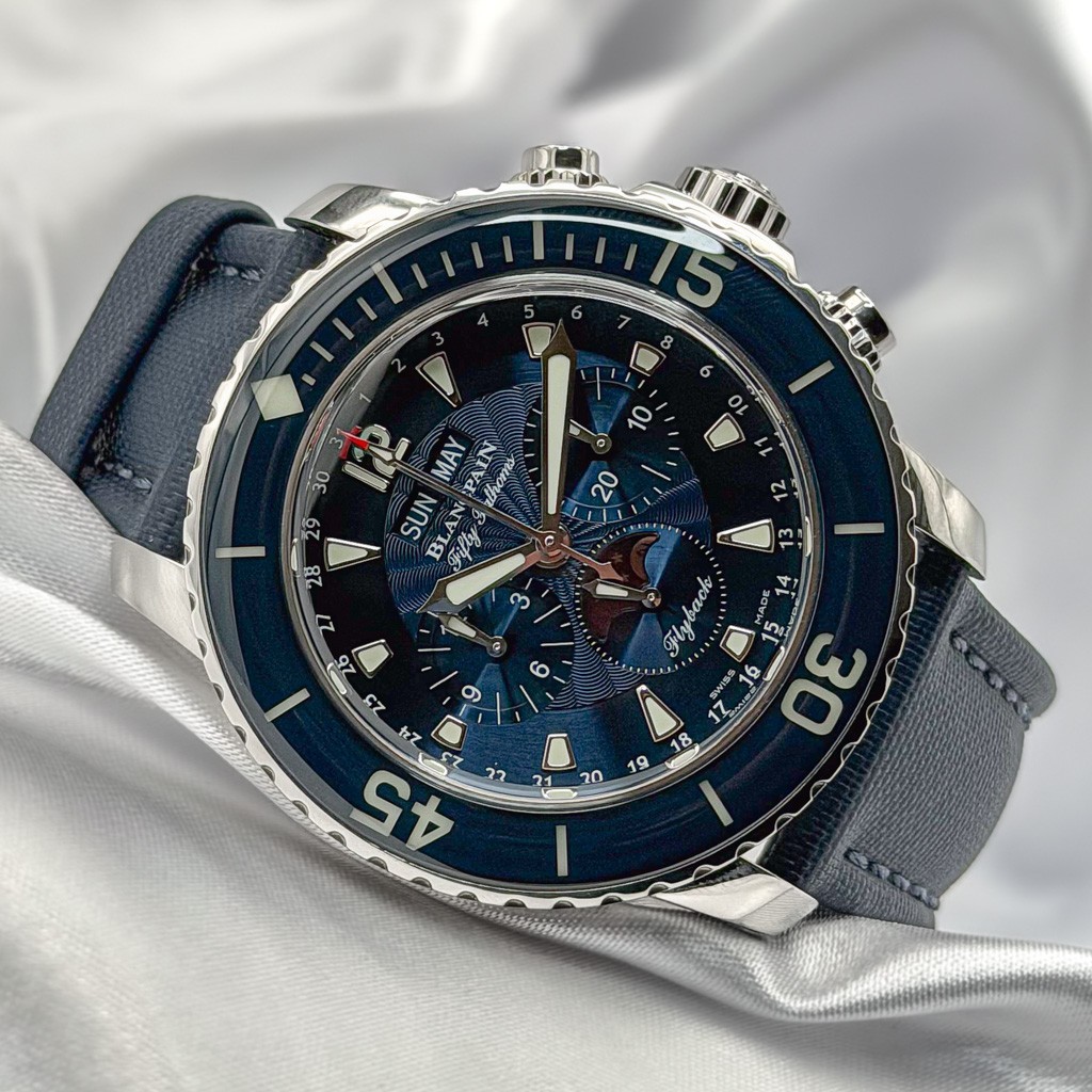 Blancpain Fifty Fathoms Calendar Flyback Chronograph Moonphase 5066F-1140-52B