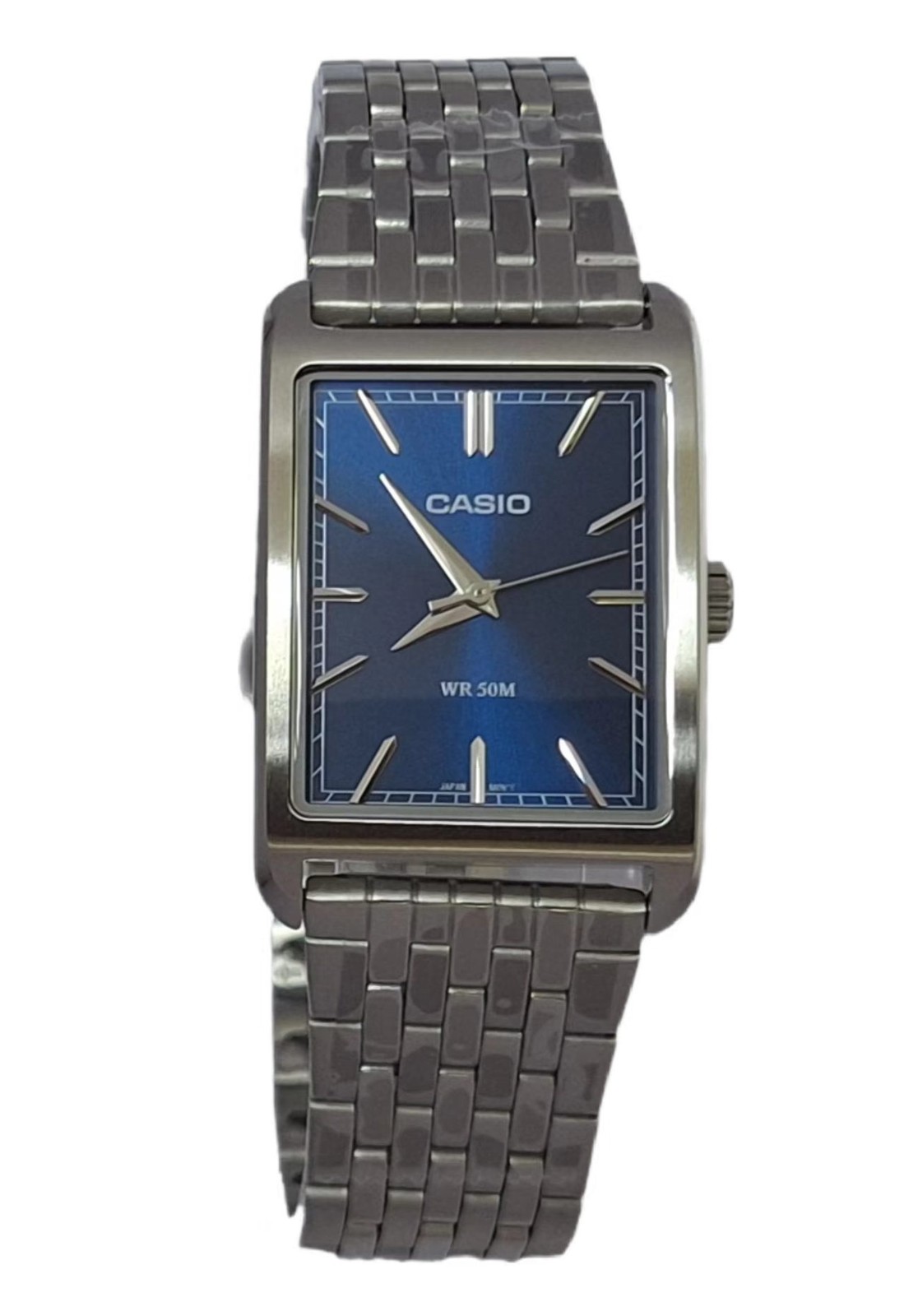 CASIO MTP-B215D-2A Blue Dial Analog Stainless Steel Band Men Watch MTPB215D