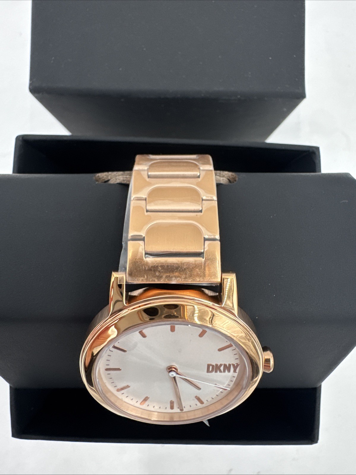 DKNY Soho D watch with rose gold bracelet NY6622