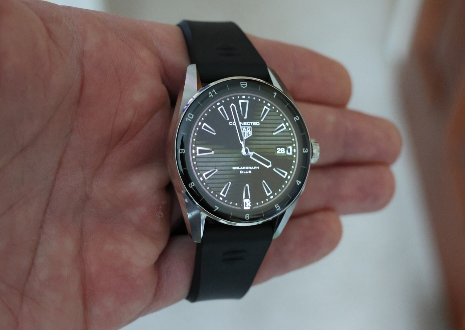 TAG Heuer SBR8010.BT6255 Calibre E4 Connected Steel Watch Black Rubber 42mm 50M