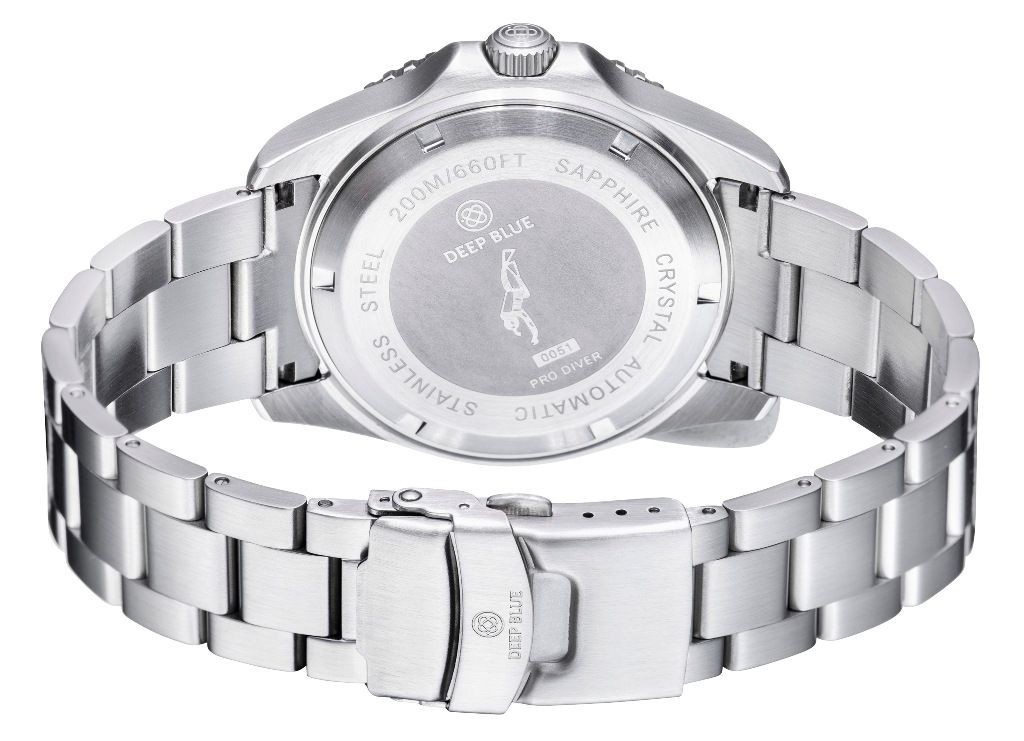 PRO DIVER 200 RED SUNRAY DIAL 42.5MM AUTOMATIC BRACELET DIVE WATCH