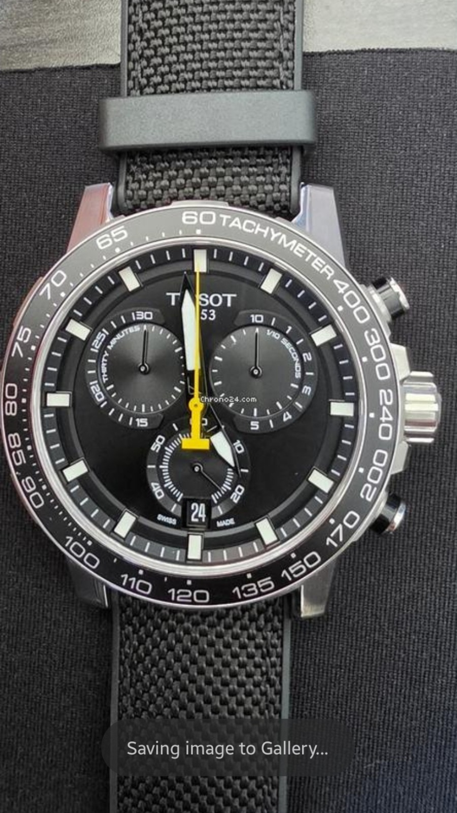 Tissot Supersport Chrono Black Dial Black Strap Men’s Watch T1256171705102