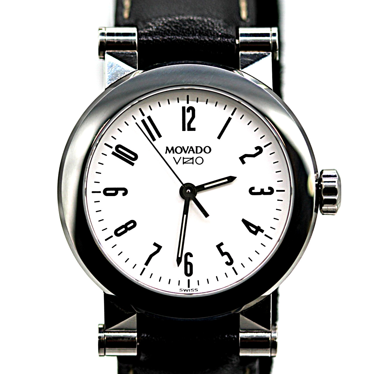 MOVADO Vizio 33MM Quarts Stainless Ladies Watch #83 65 868