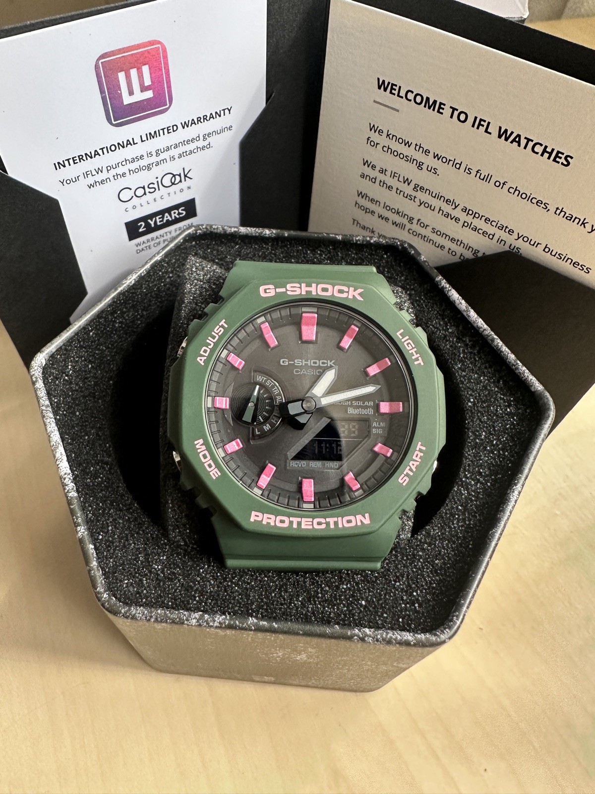 Rare Casio G Shock Casioak x IFLW watch x Dial Artist Ifl watches MTG Hodinkee