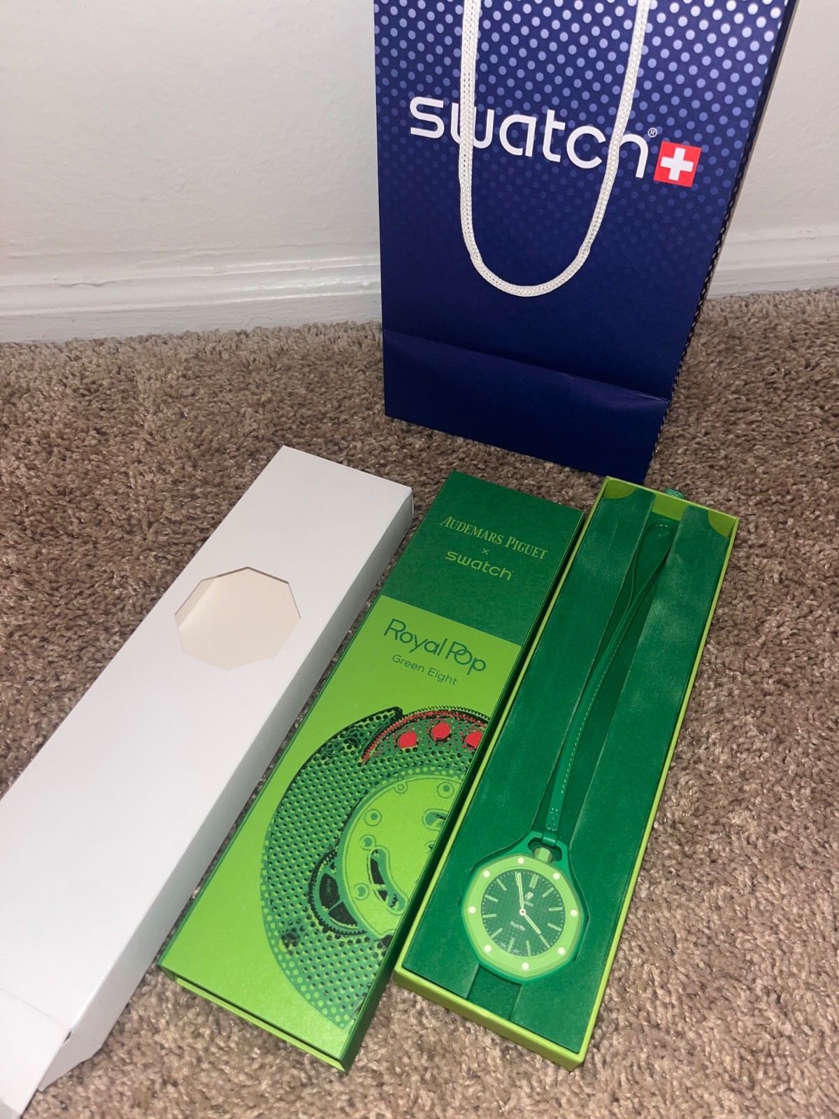SWATCH X AUDEMARS PIGUET BIOCERAMIC ROYAL POP GREEN EIGHT