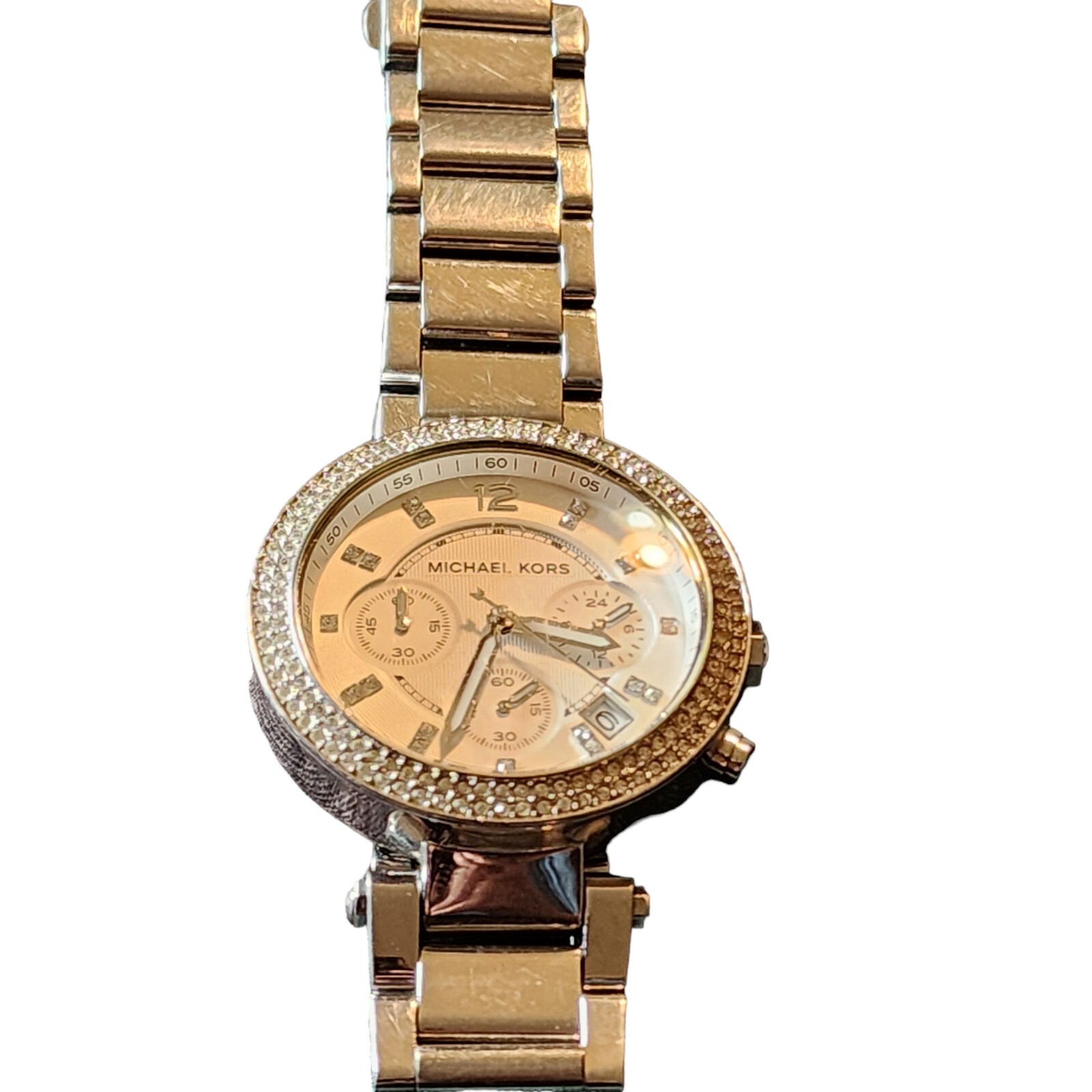 Michael Kors Women’s Stainless Steel Silver Chrono Watch MK-5353 Japan Movement