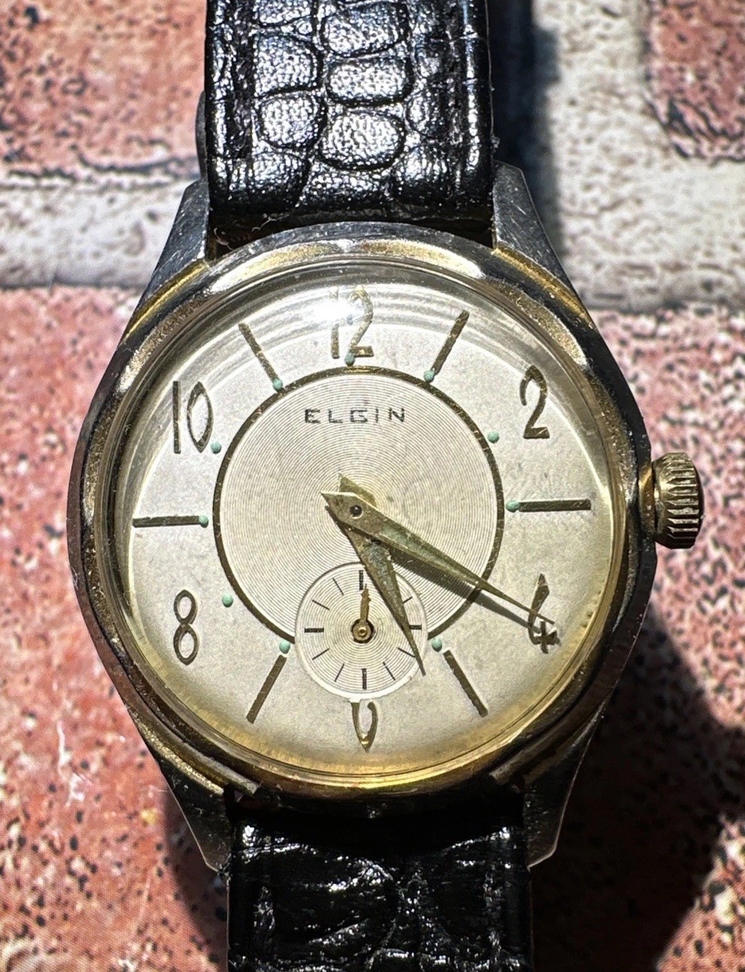 Rare Vintage Elgin 554 Military AQUA-TROPICAL Watch Good Running 1943 15j