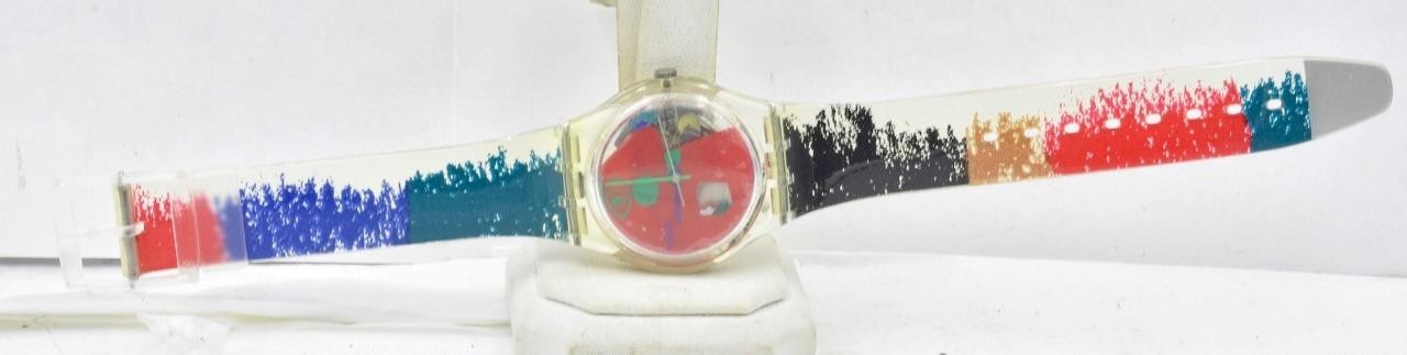 New in box SWATCH GK249 Scribbler by Kveta Pacovska 1997 Ultra Funk Fever