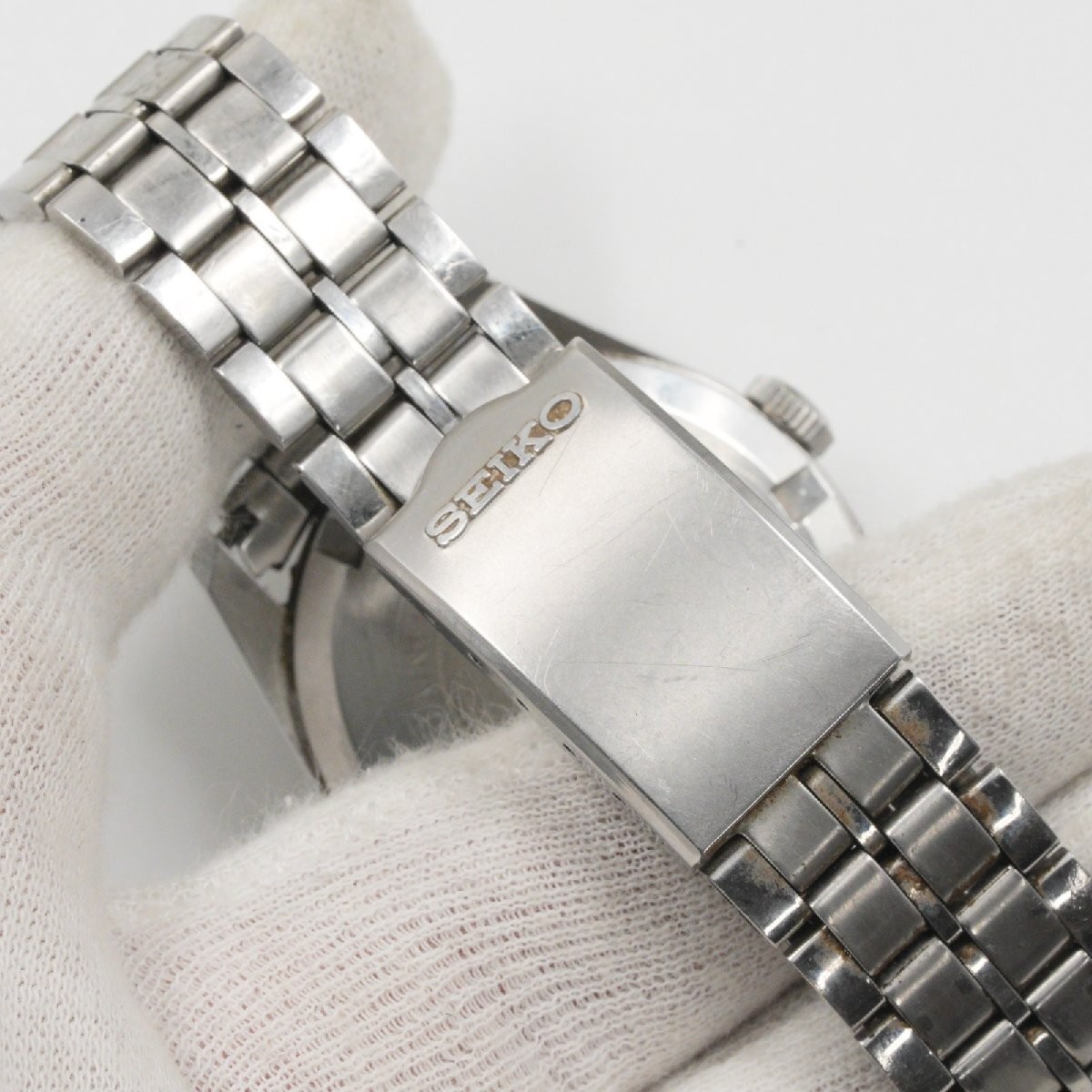 Vintage Seiko Lord Marvel 5740-8000 36000 Silver Linen Arabic Manual Watch SS JP