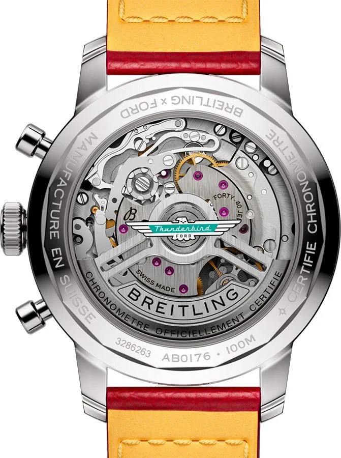 2026 Breitling Top Time B01 Silver Dial Ford Thunderbird 41mm Men’s Watch AB0176