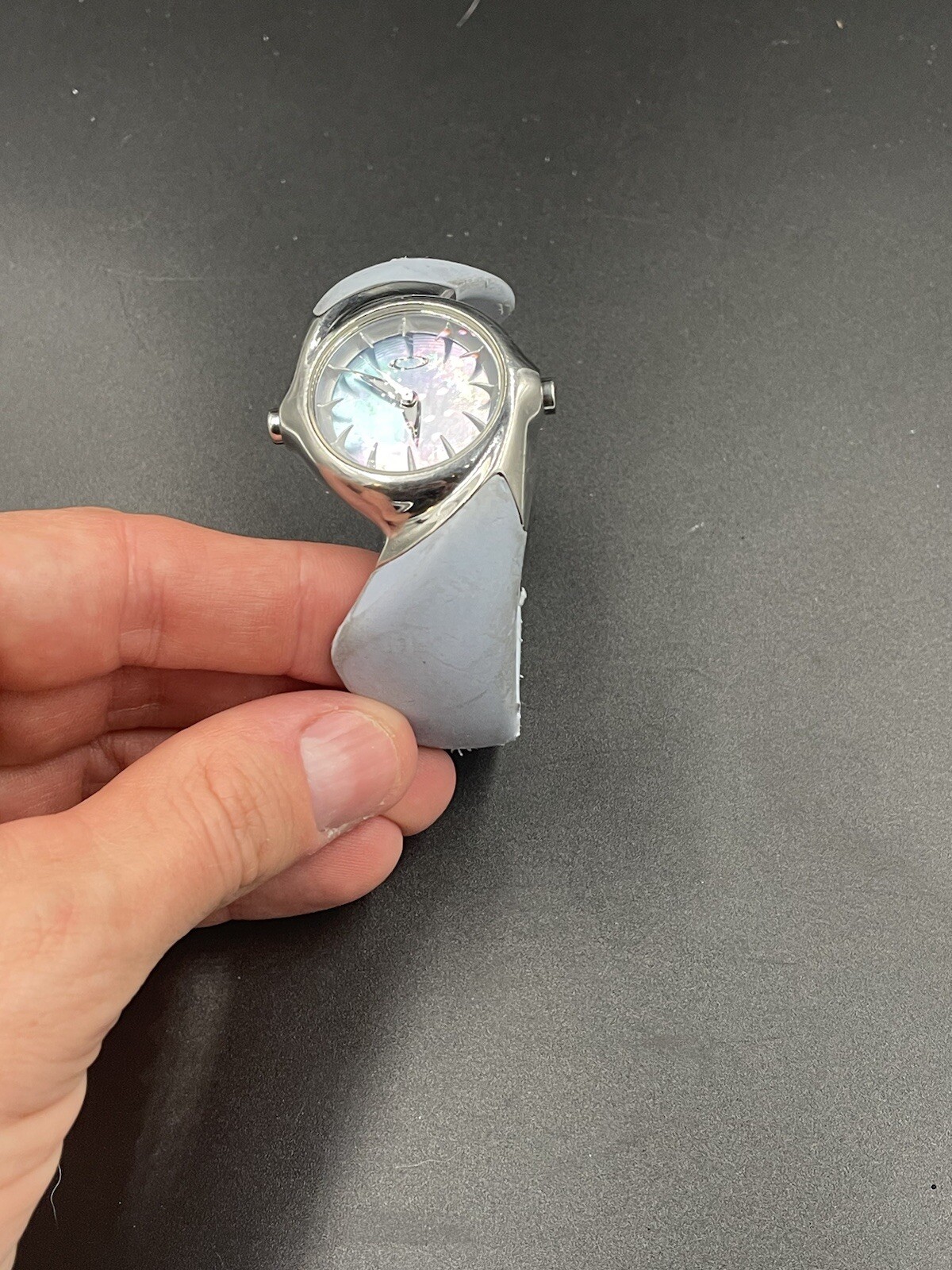 Oakley Crush 2.5 Polished Mother of Pearl Powder Blue Watch