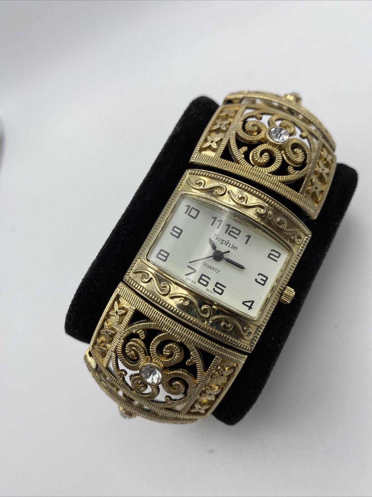 Vintage Sophie Ladies Quartz Cuff Bracelet Watch – Fully Working New Battery