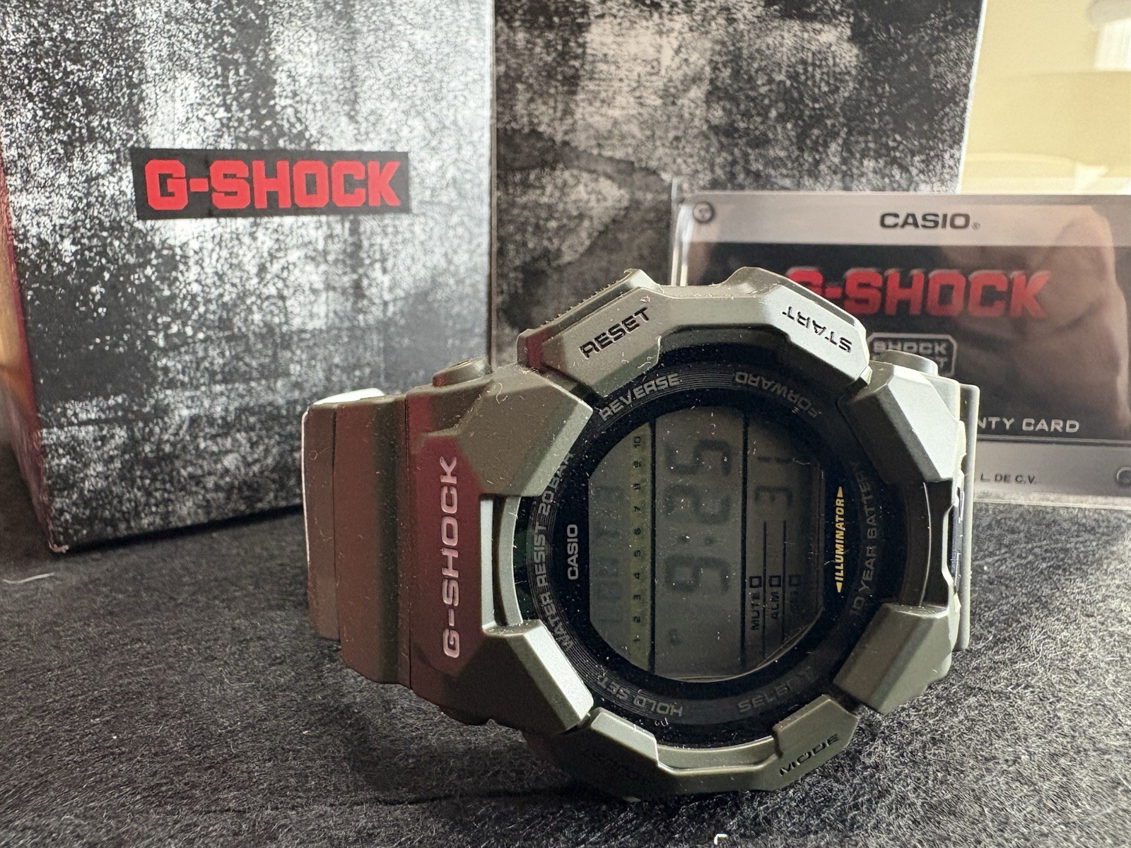 Casio G-Shock GD-010-3 Military Olive Green Digital Watch 10 Year Battery GD-010