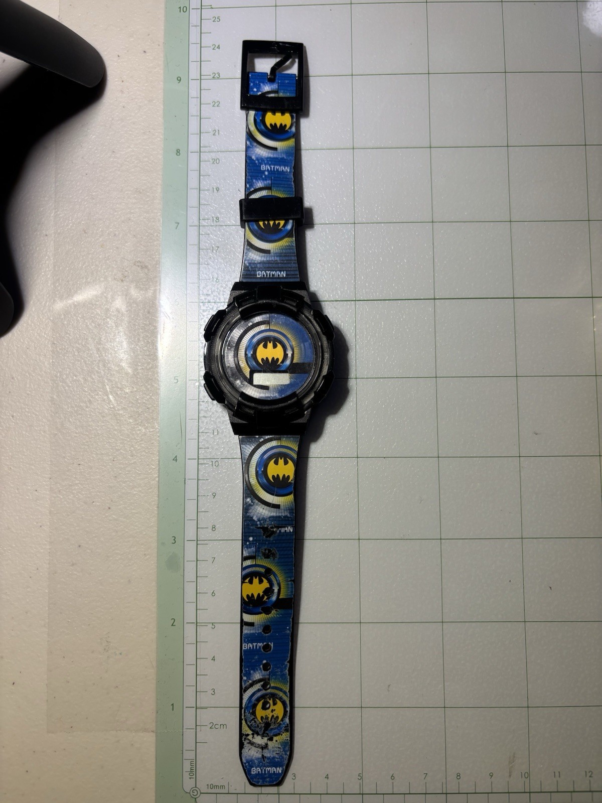 Batman Kids Digital Watch Accutime BAT7018WM DC S23 Blue Strap – Needs Battery