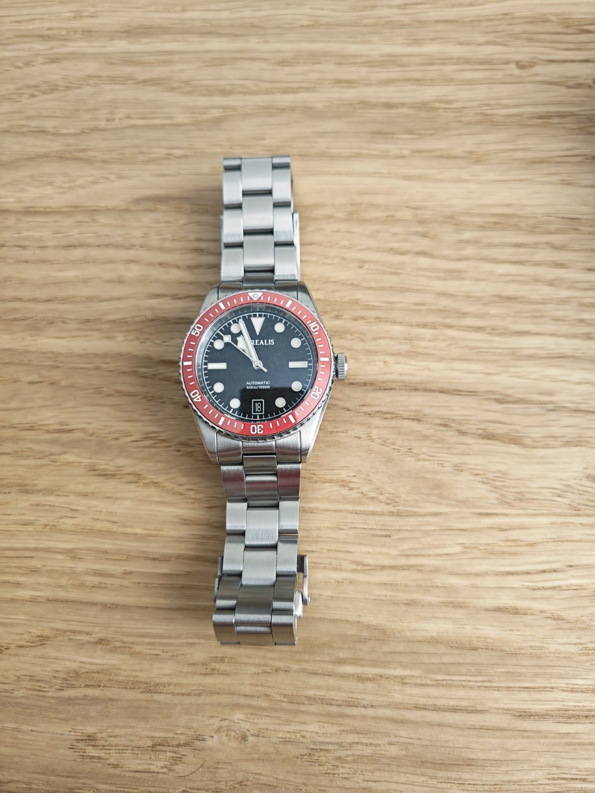BOREALIS BULL SHARK V2 300M DIVER 9039 AUTOMATIC, RED DIAL, CERAMIC BEZEL