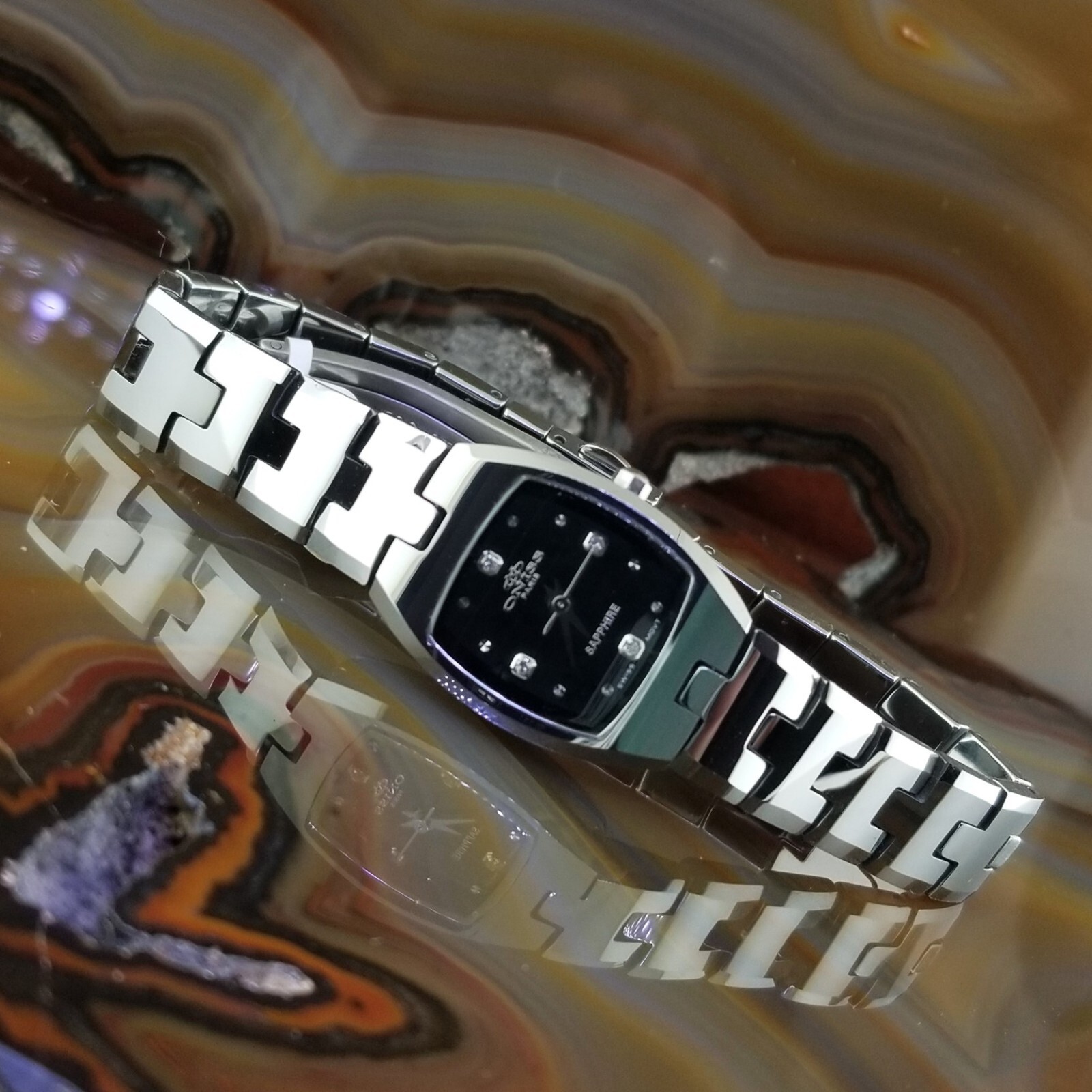 New Diamond ONISS Tungsten Steel Watch ON322