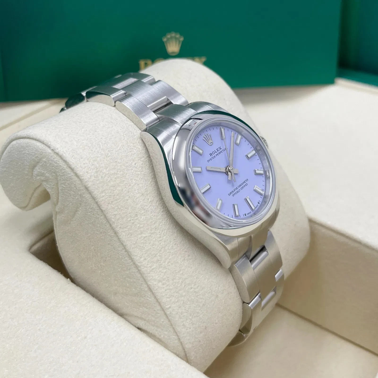 2025 Rolex Oyster Perpetual, Oystersteel 28mm Lavender, 276200.