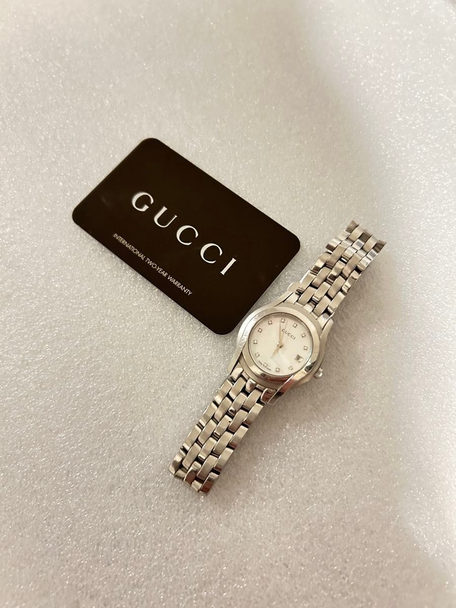 GUCCI Official Purchase GUCCI Stainless Steel Wristwatch Women’s 11P Diamond She