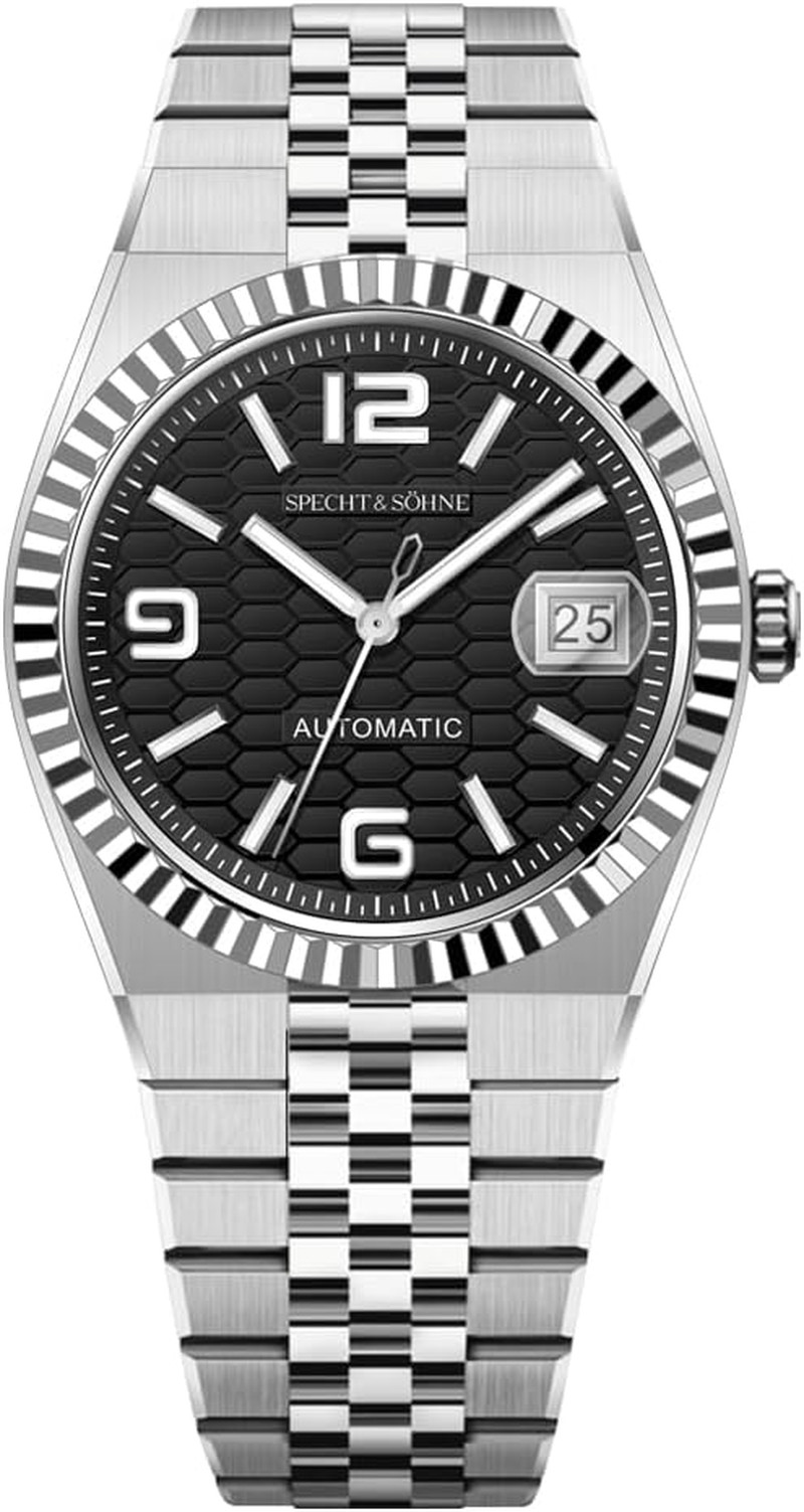 2025 Specht & Söhne Men’s 37MM Mechanical Watch, Waterproof, Luminous, Steel