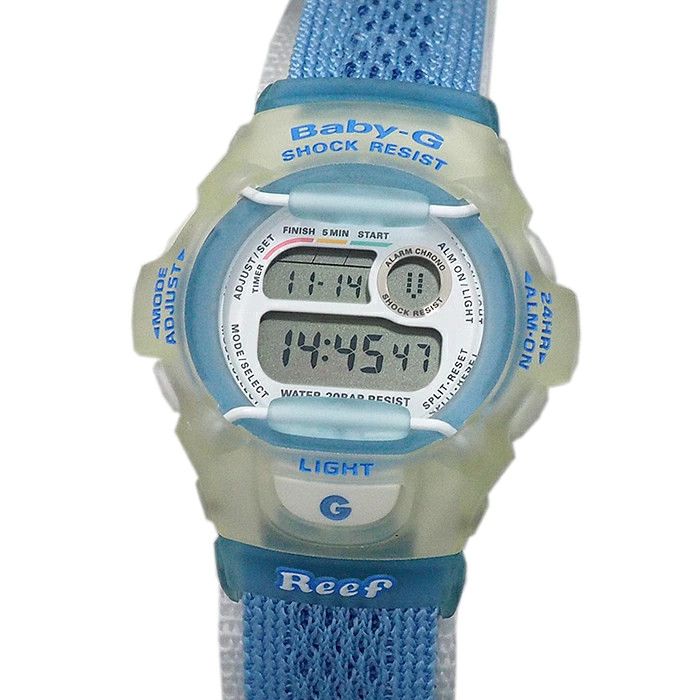 Casio Baby-G W.C.C.S Leaf Double Manta BG-370WC-2BT Ladies Quartz Watch Used