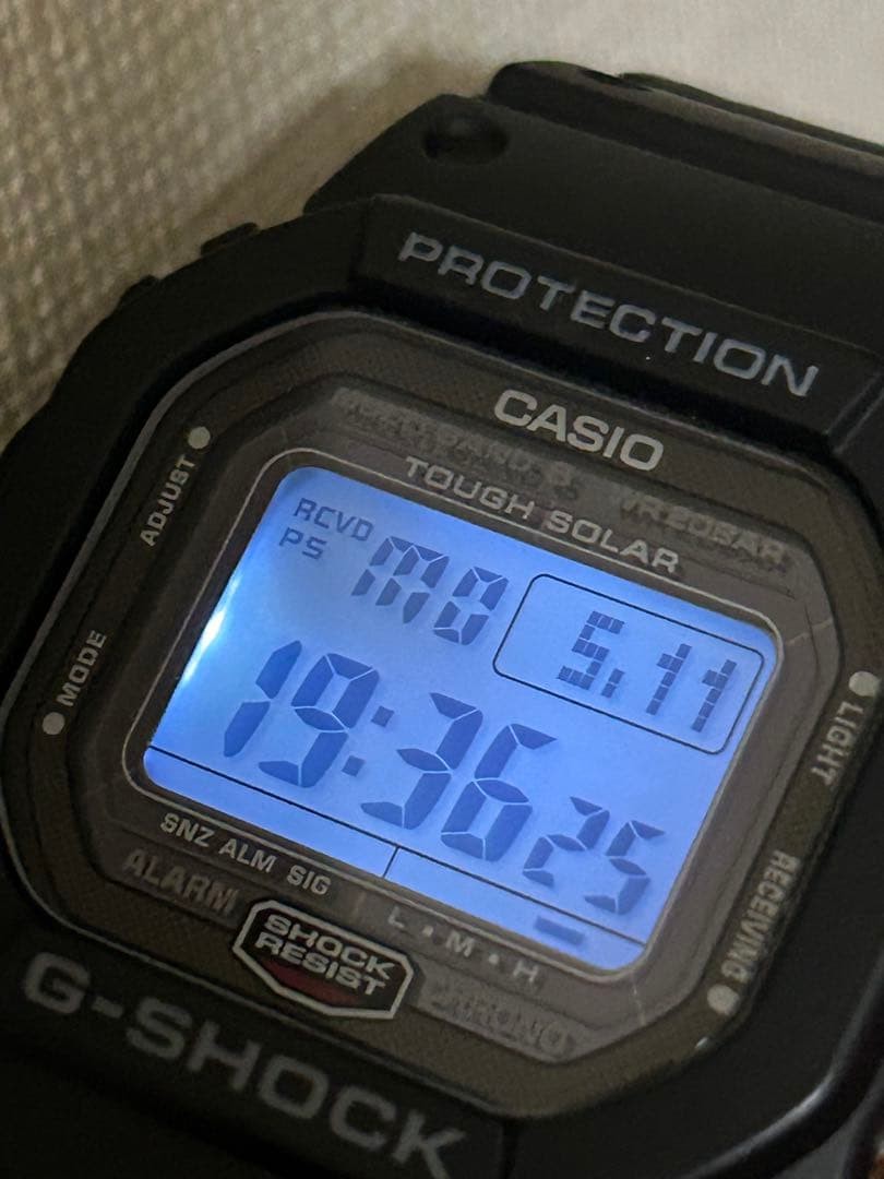 CASIO G-SHOCK GW-5000U Tough Solar Multiband 6 Screw Back Japan Watch Used