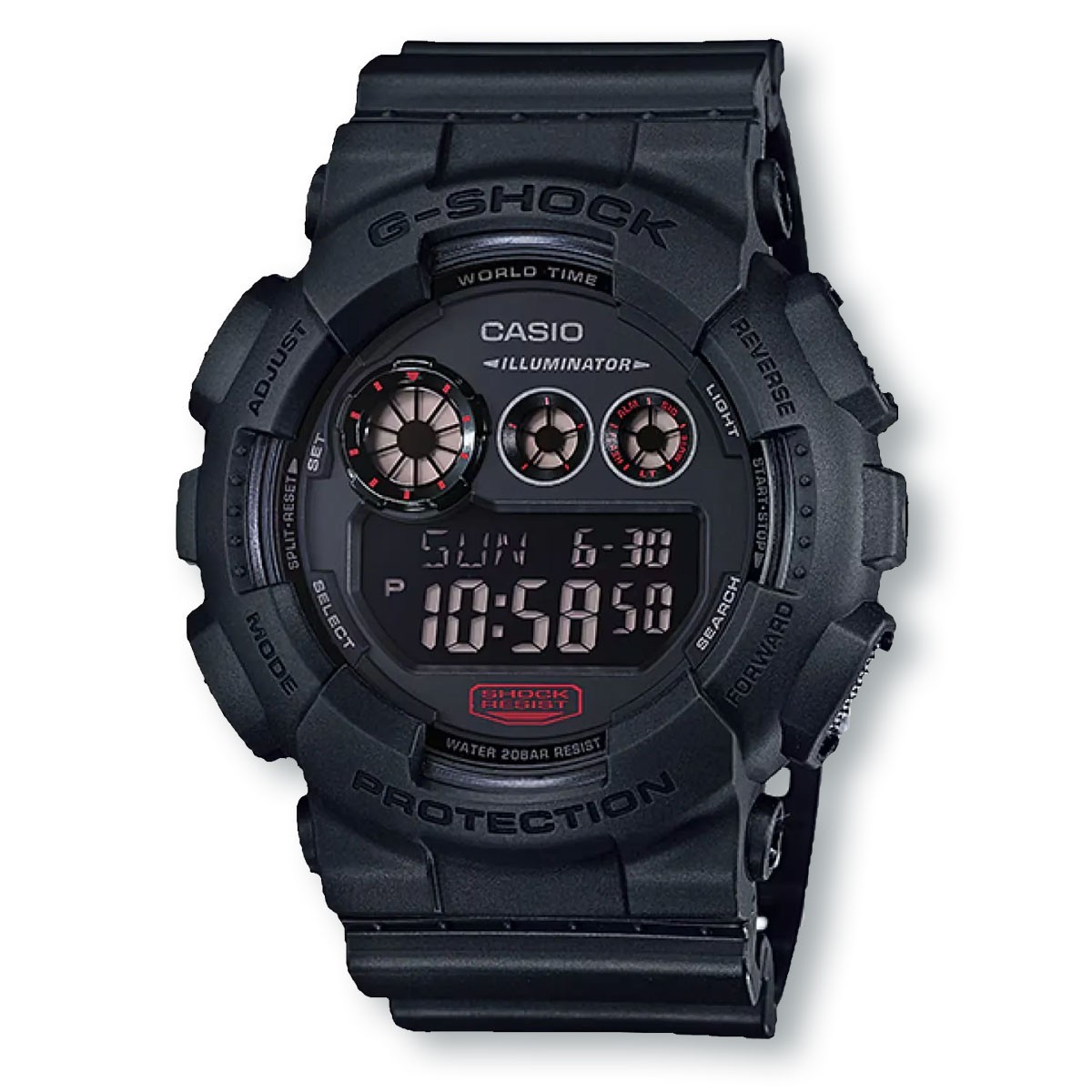 CASIO G-SHOCK GD120MB-1 Big Case Sporty Digital Watch, Black