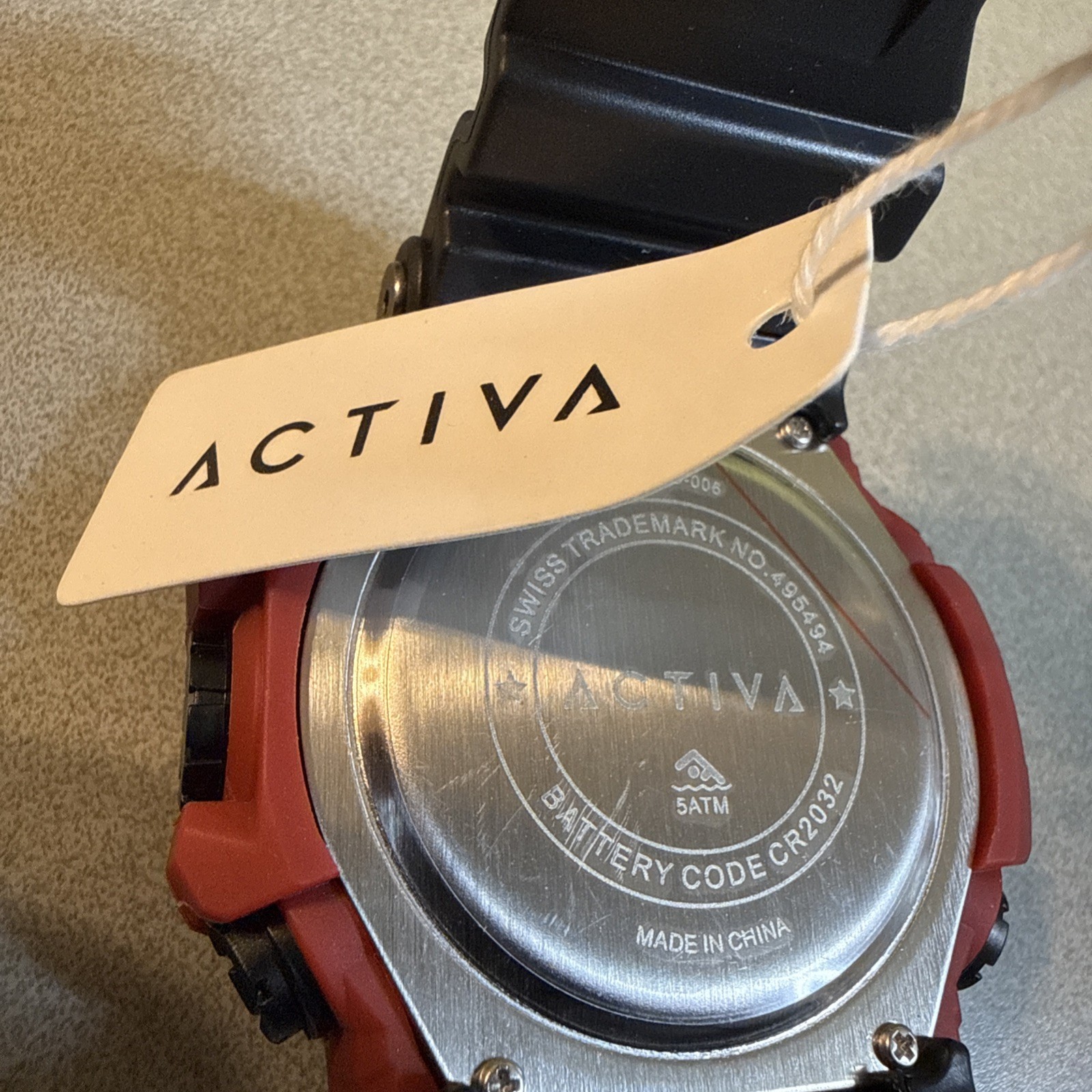 ACW1968-006 Activa Kadron x Invicta Digital Watch Men’s 53mm Black/Red