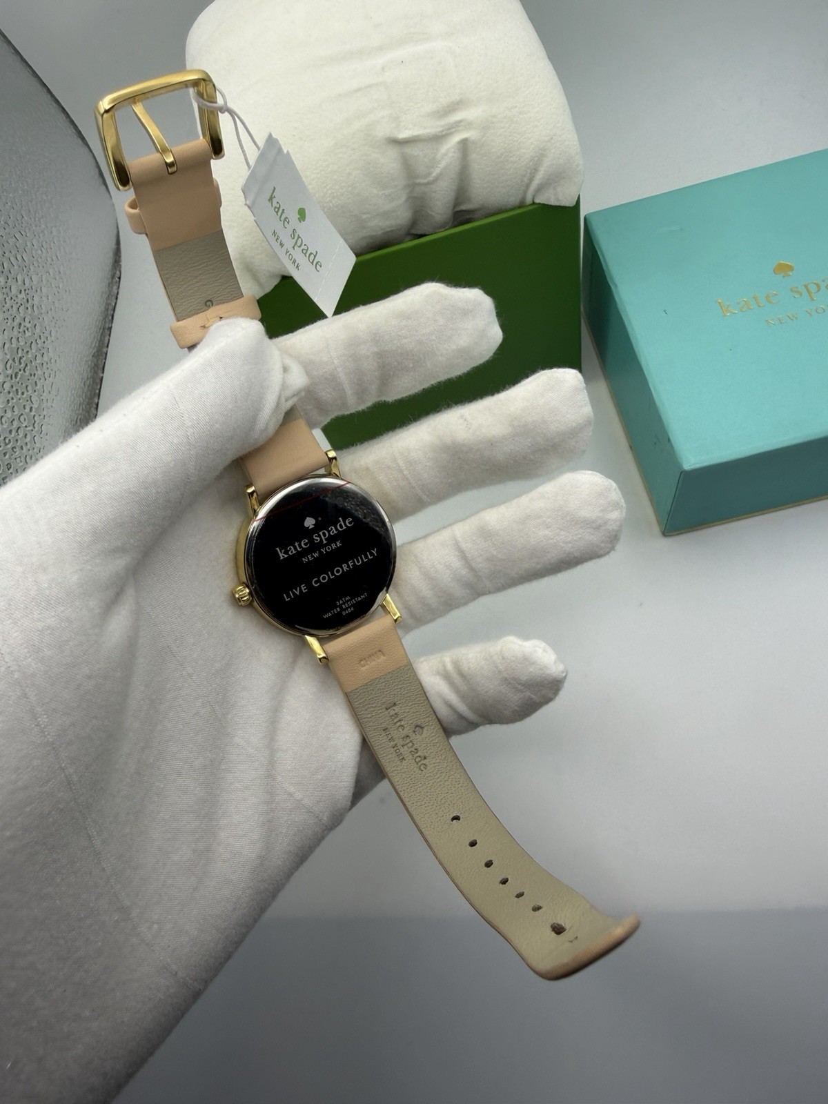Kate Spade 1YRU0484 Metro Vachetta 5 O’Clock Somewhere Women’s Leather Watch