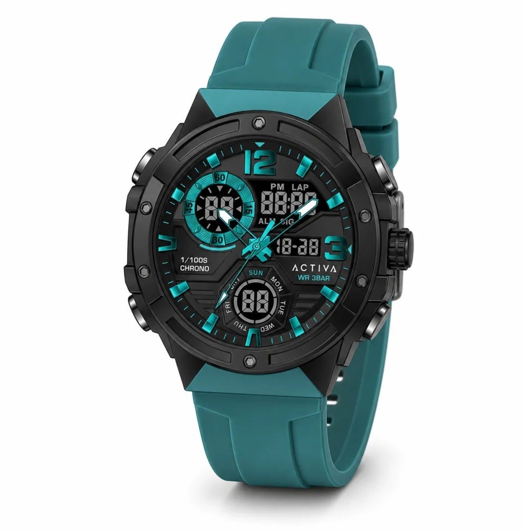 ACW8118-004 Activa X Invicta Digital Men’s Watch 51mm Teal Blue.