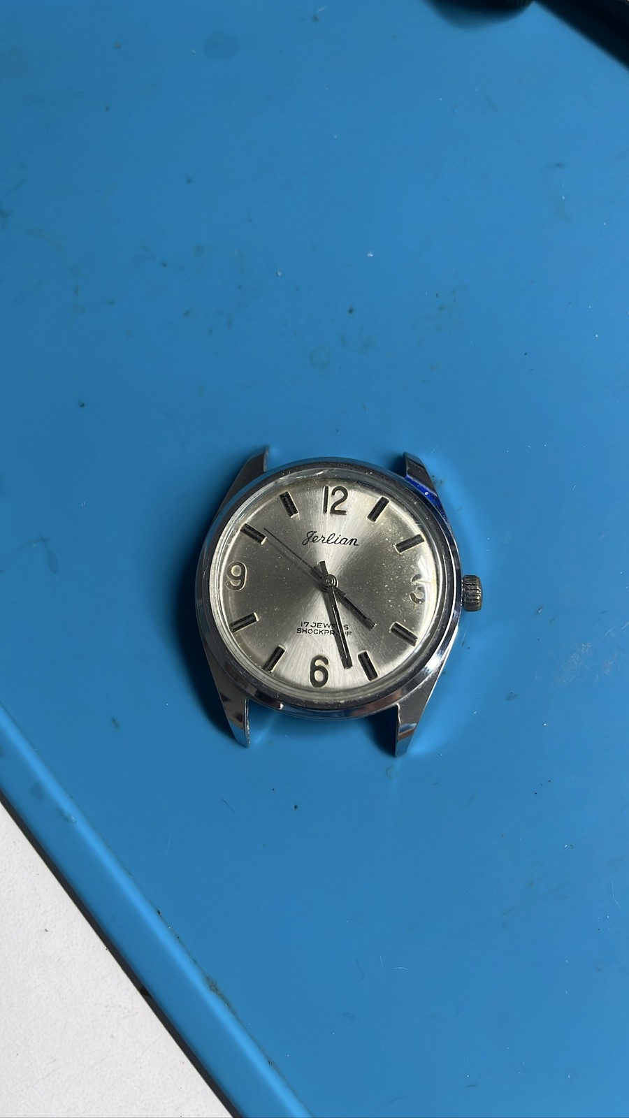 Jerlian 17 Jewels Hand Wind Silver Dial Watch