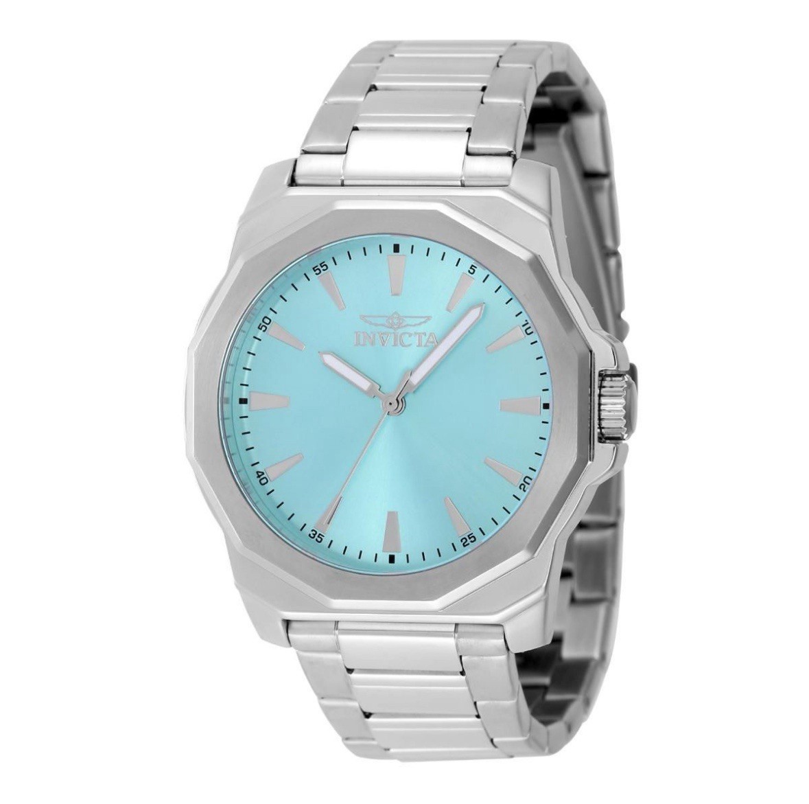 Invicta Men’s Watch Speedway Quartz Light Blue Dial Silver Tone Bracelet 48912
