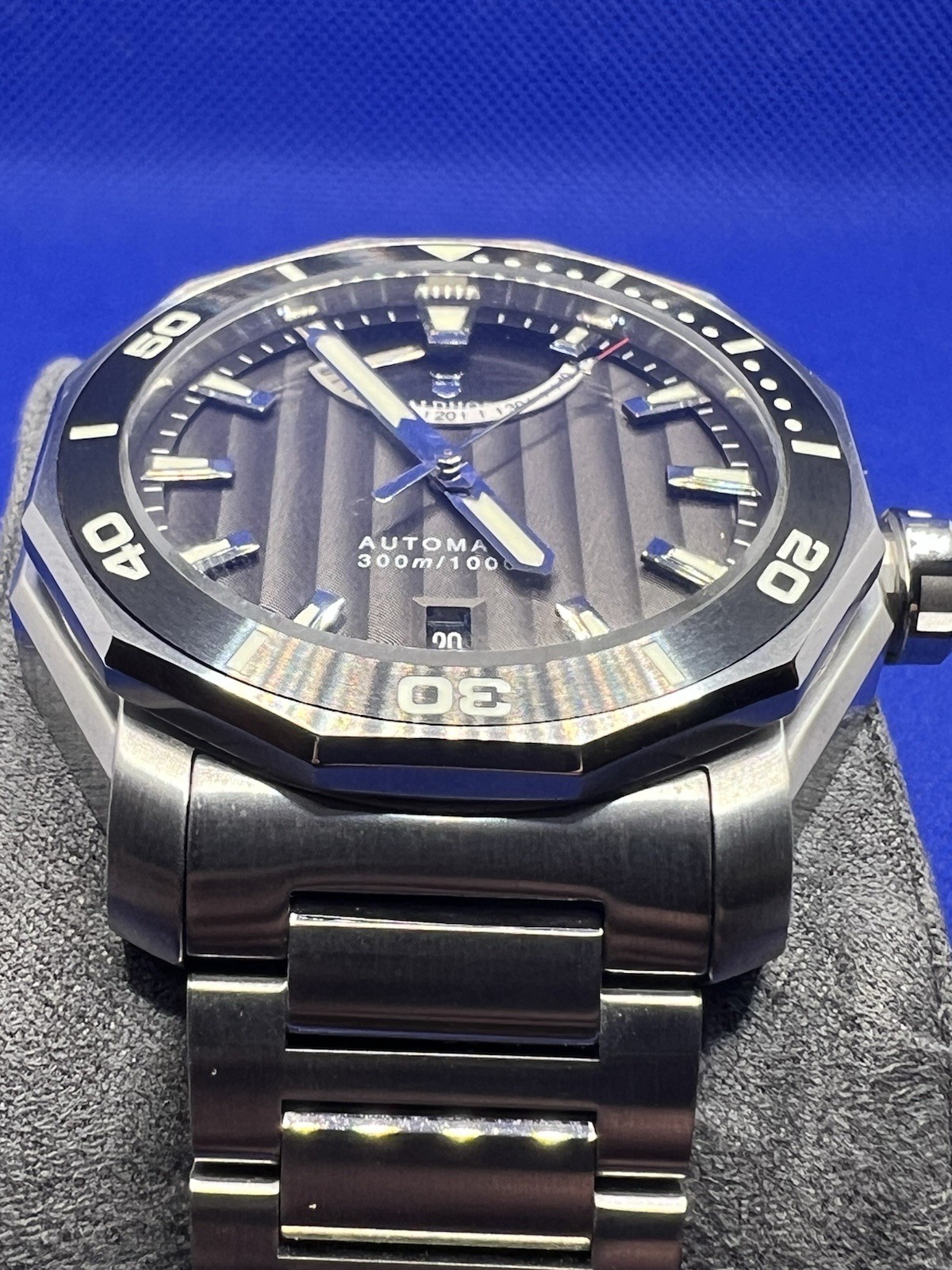 Waldhoff Seawolf II Labradorite SS MW-26CL Automatic Watch Full Set Box Papers