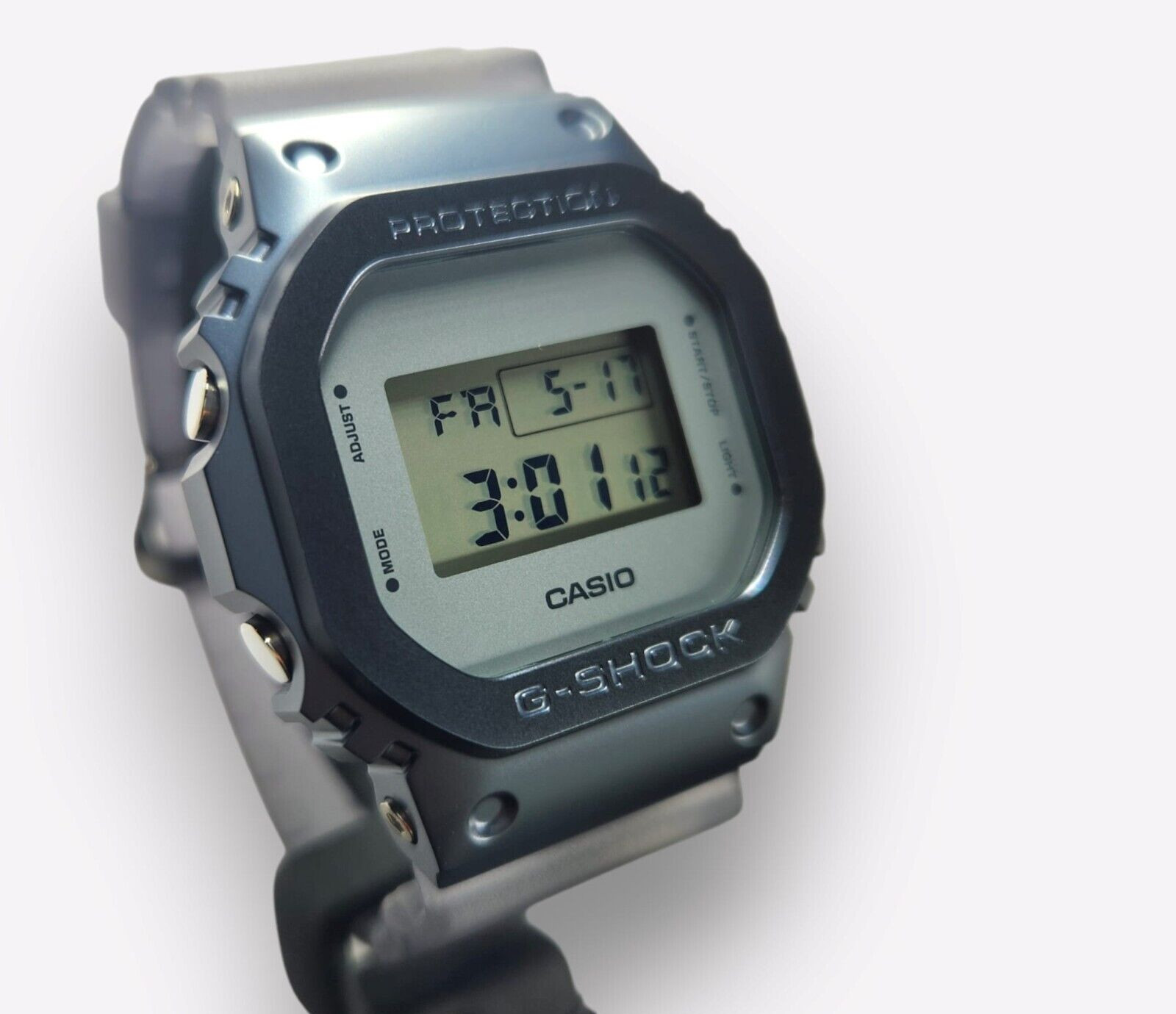 G-Shock Limited Edition Digital Matte Blue Ion Plated Bezel Men Watch GM5600MF-2
