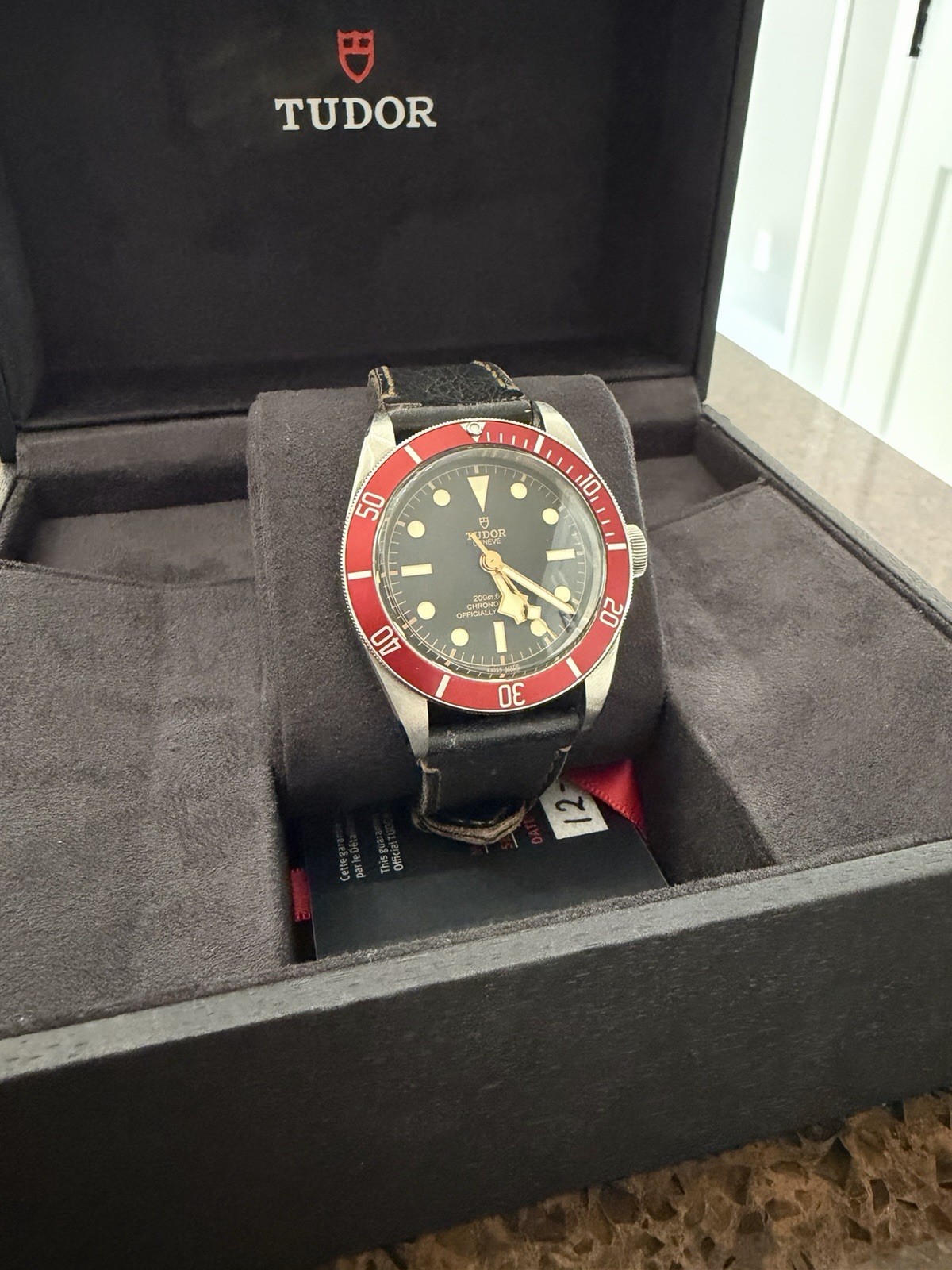 TUDOR Black Bay 41mm Automatic Chronometer 200m Black Dial Red Bezel