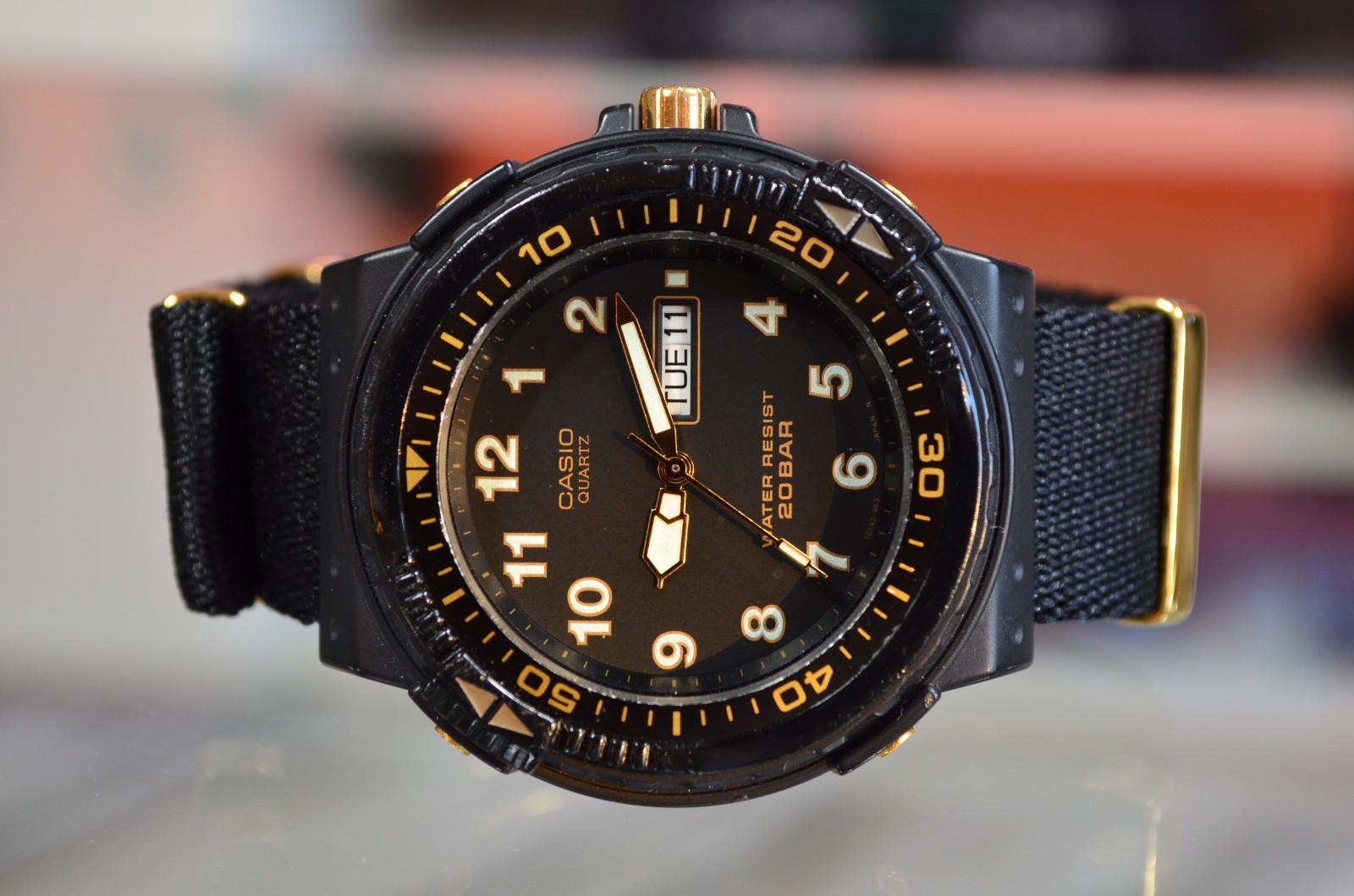 CASIO MRD-201W JDM VINTAGE DIVER WATCH 200M RARE DURO MARLIN AMW AD AQ MD MDV