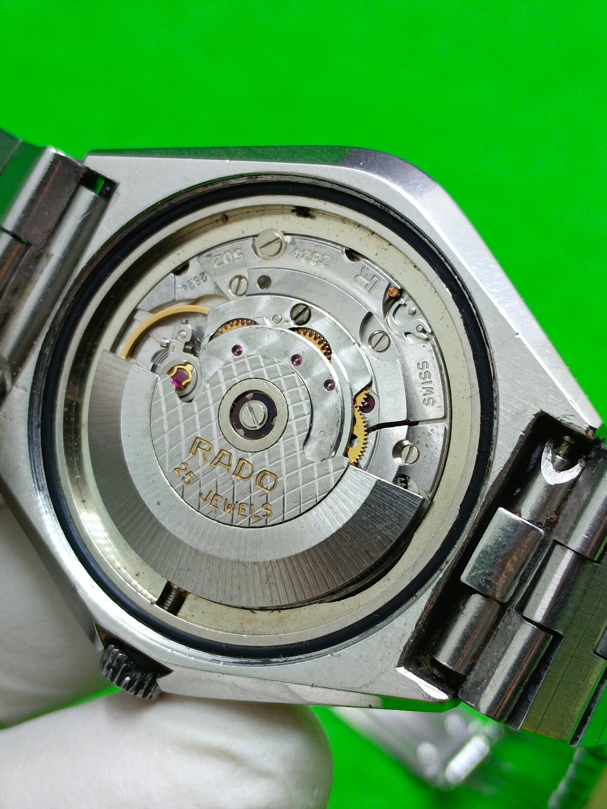 RADO LAUBERHORN watch LR 2824 Automatic 25 Jewels 633.9723.4 Date Indicator