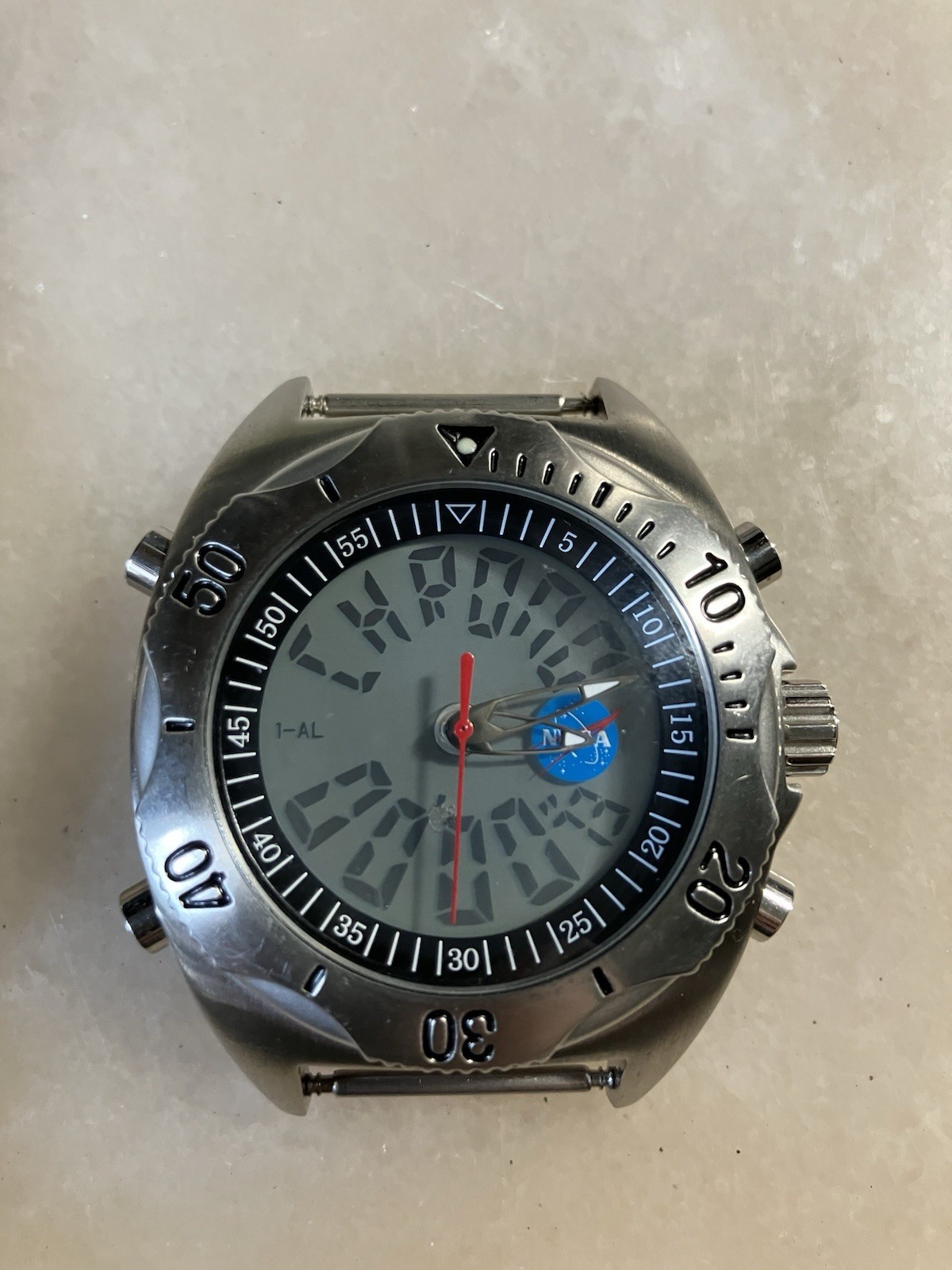 MTM NASA Analog Digital Watch Limited Edition Stainless @2002 Rare
