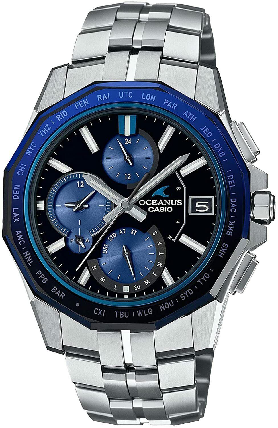 CASIO OCEANUS Manta OCW-S6000-1AJF Solar Radio Men’s Watch New in Box Bluetooth