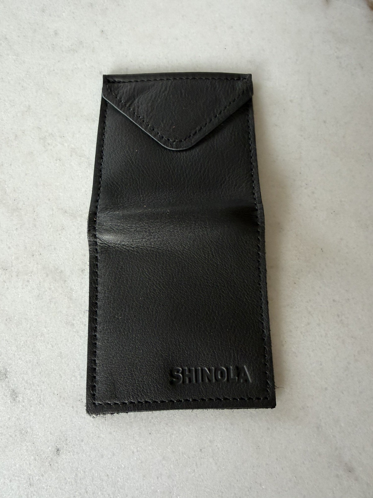 Shinola Real Leather Watch Or Glasses Case