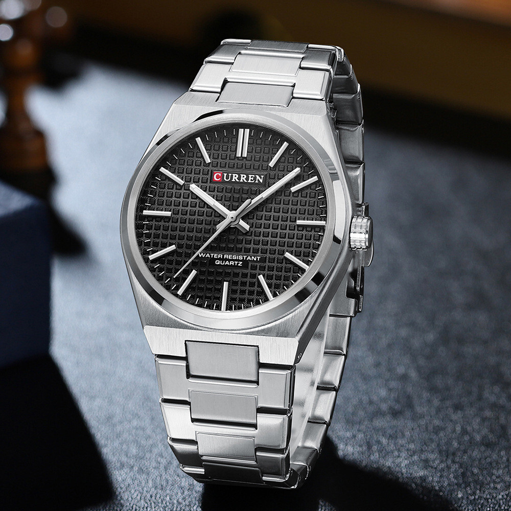 CURREN Men Quartz Watch Luxury Steel Wristwatch Luminous Sport Watch Males Watch