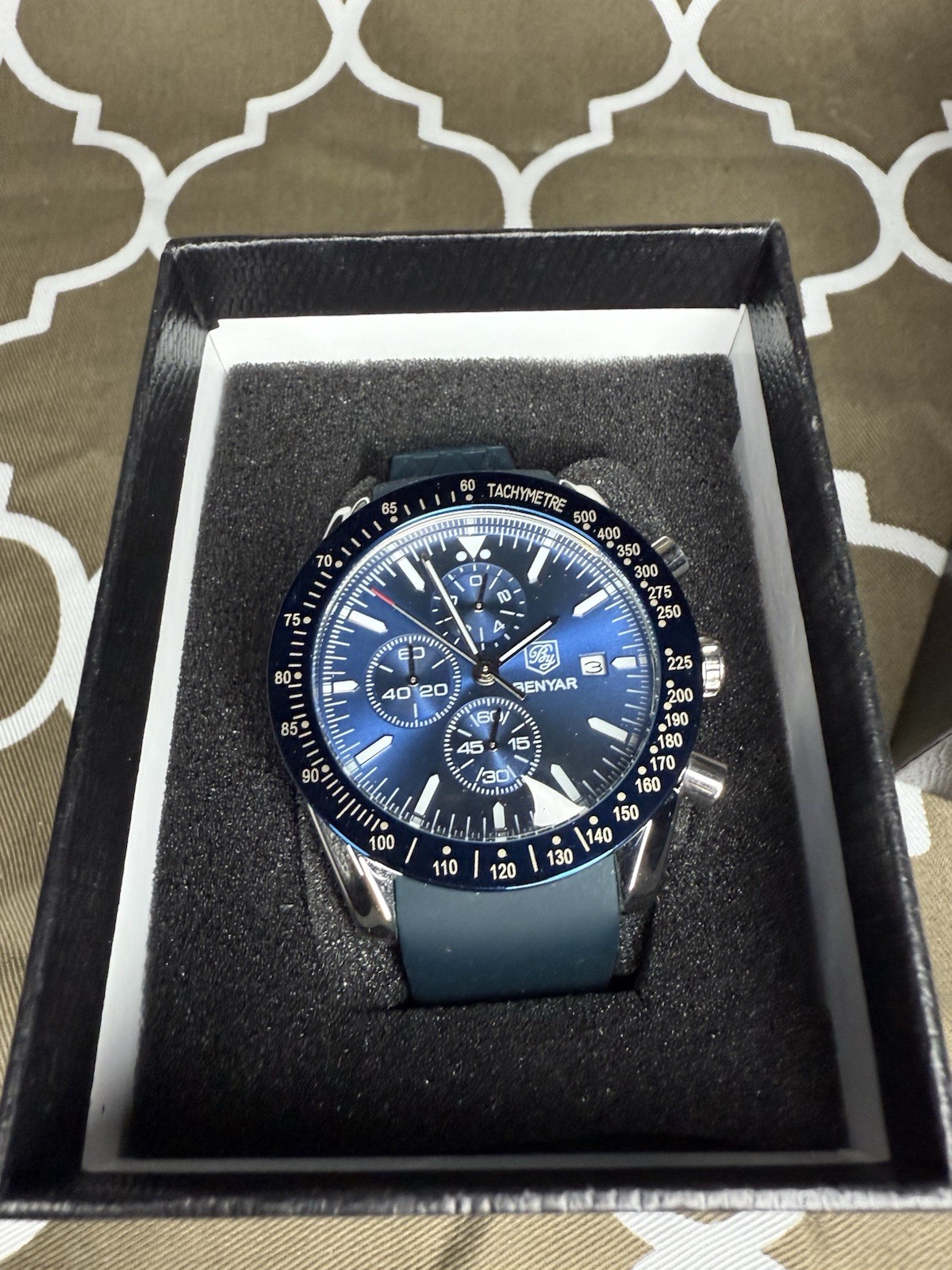 NEW BENYAR Men’s Chronograph Quartz Movement 30M Waterproof Watch BY-5140M