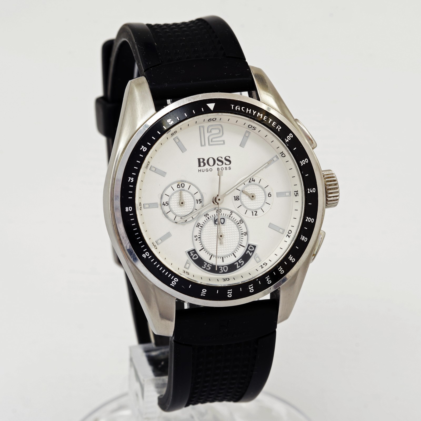 Hugo Boss Chronograph HB 80.1.27.2170 stainless steel sport quartz wristwatch