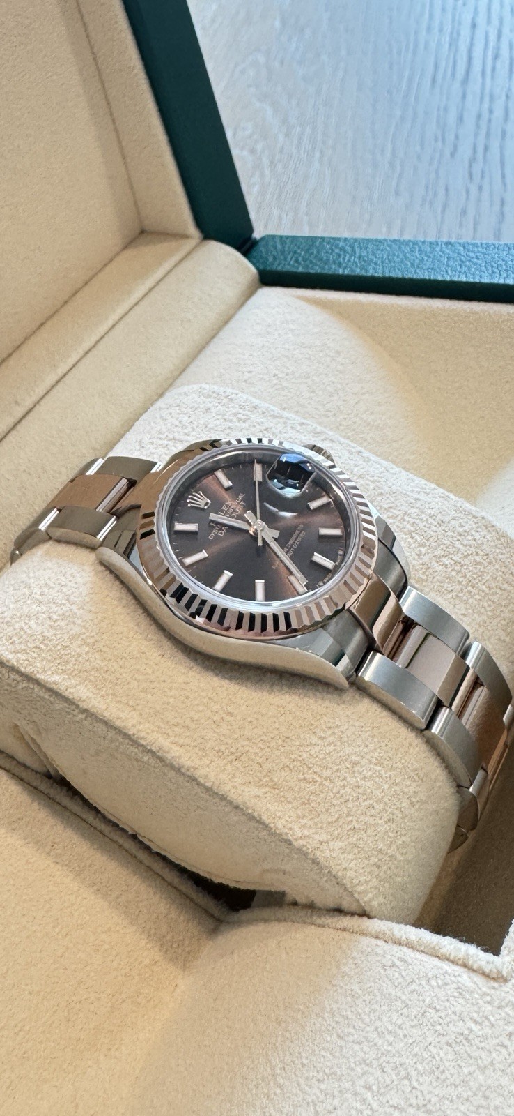 Rolex 279171 28mm Lady’s Datejust Chocolate Dial with Box & Papers