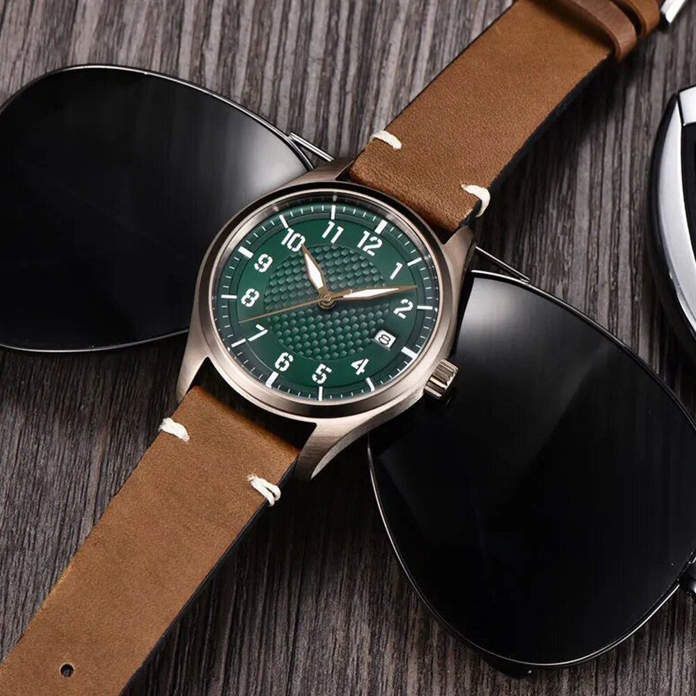 40mm Sterile Green Black White Brown Luminous Dial NH35 Automatic Mens Watch