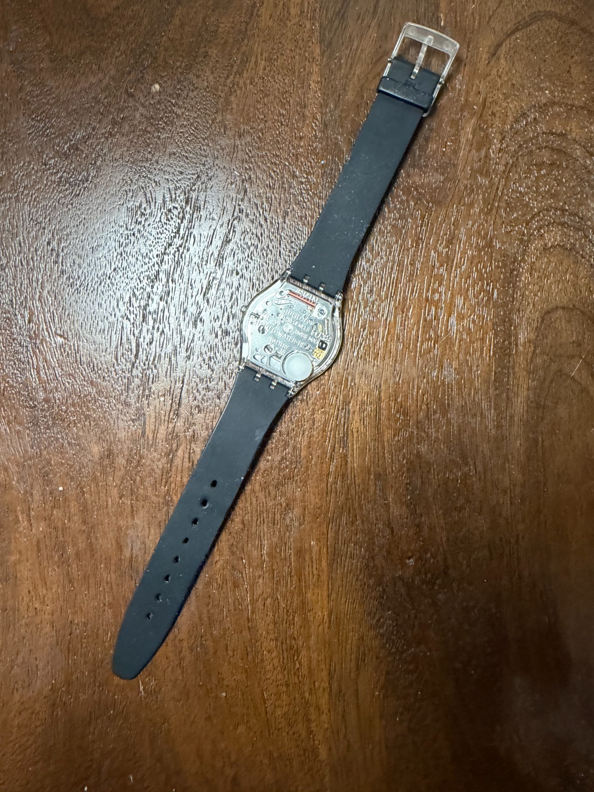 2011 Swatch Skin Black Classiness SFK361 Ultra Thin Dial 34mm Watch Working