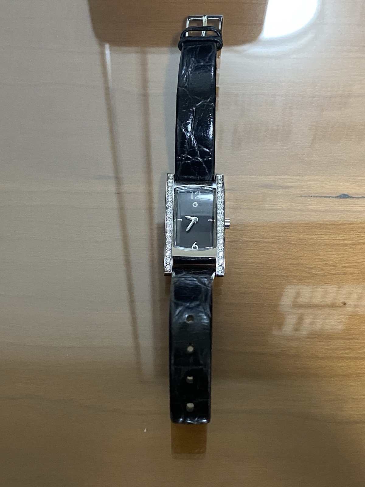 Vintage G by Guess Women’s Rectangular Crystal Accent Dress Watch