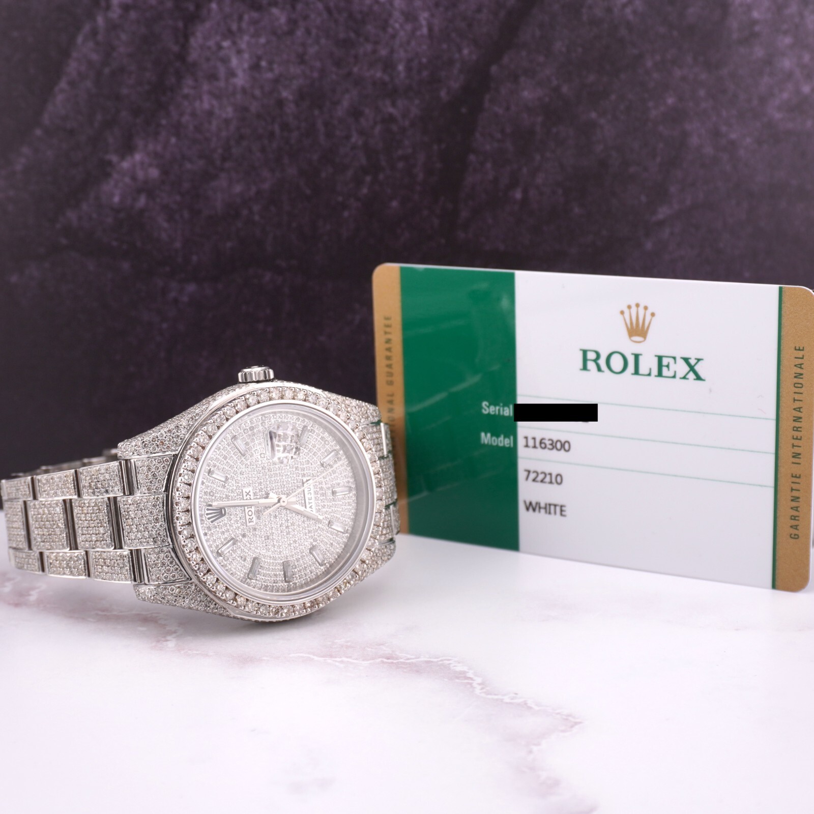 Rolex Men’s Datejust 41mm Iced 16ct Diamonds Oyster Steel Watch Ref: 116300