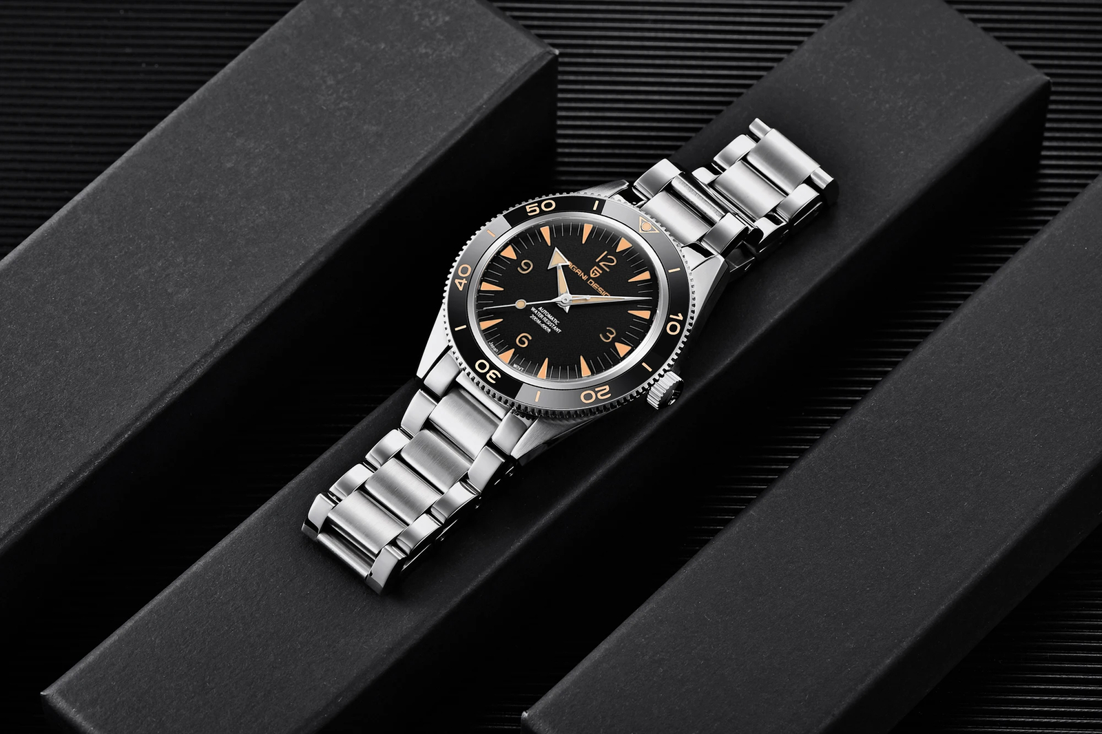 Mens 41mm Automatic Mechanical Watch Retro Classic Waterproof Business Sport